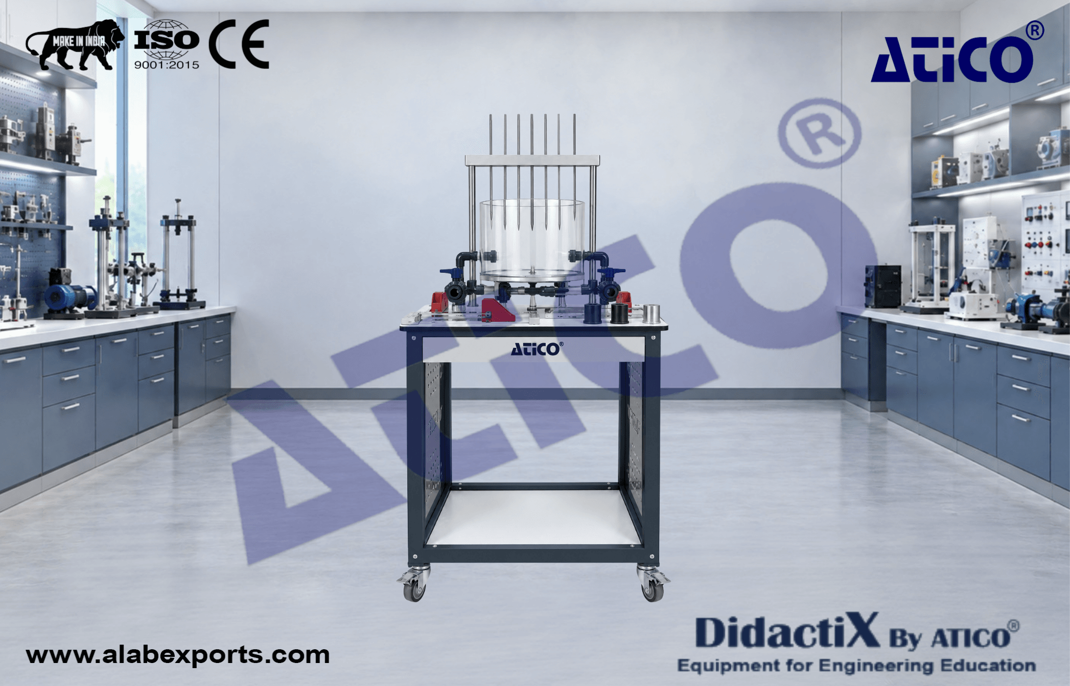 Free and Forced Vortex Profiles Teaching Equipment