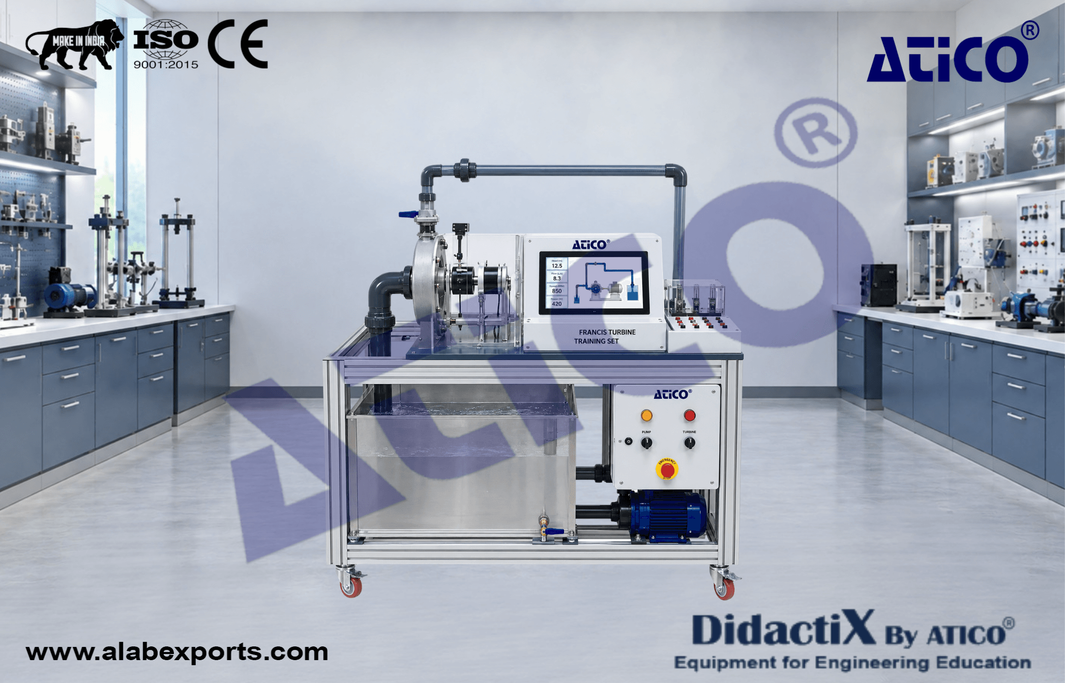Francis Turbine Training Teaching Equipment