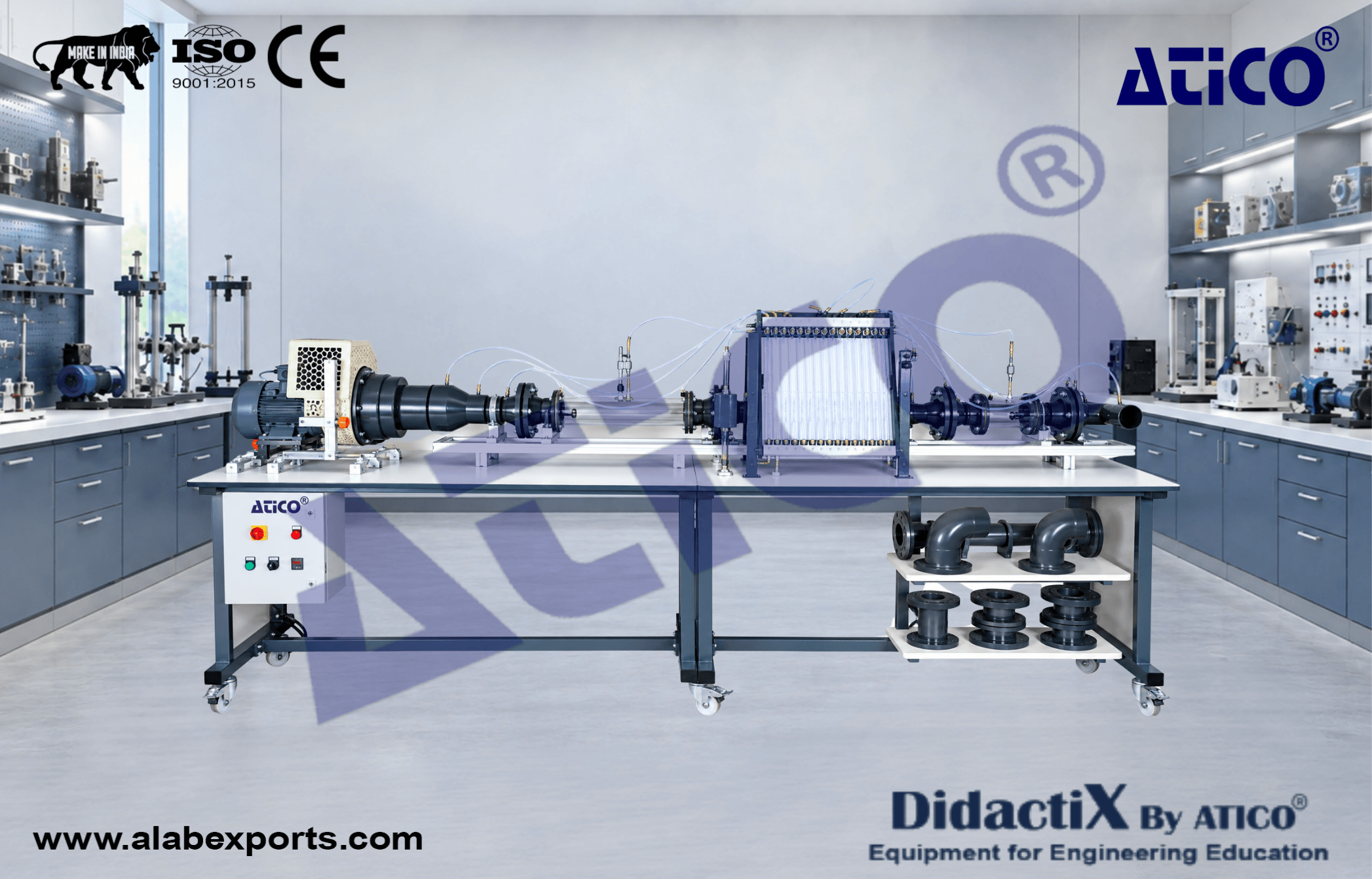 Air Flow Experimental Plant Teaching Equipment