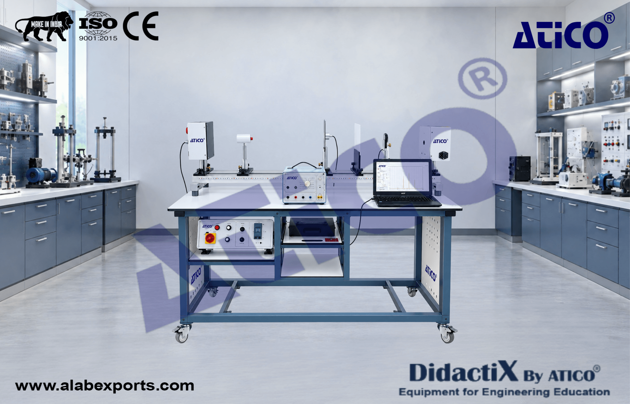 Laws of Radial Heat Transfer and Exchange Teaching Equipment