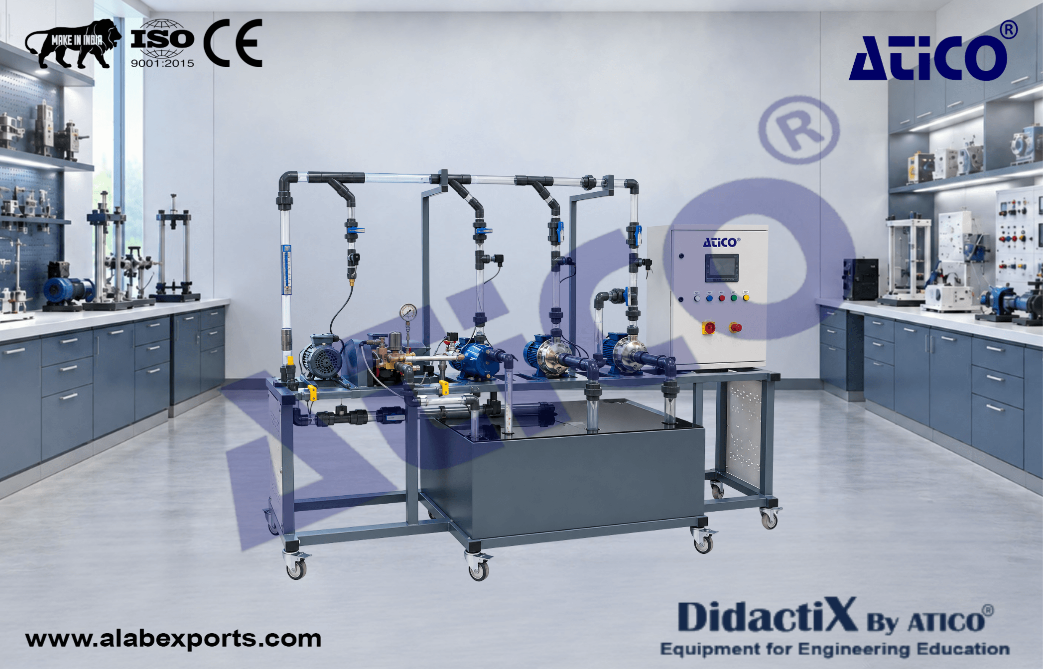 Pump Variations Training Set Teaching Equipment