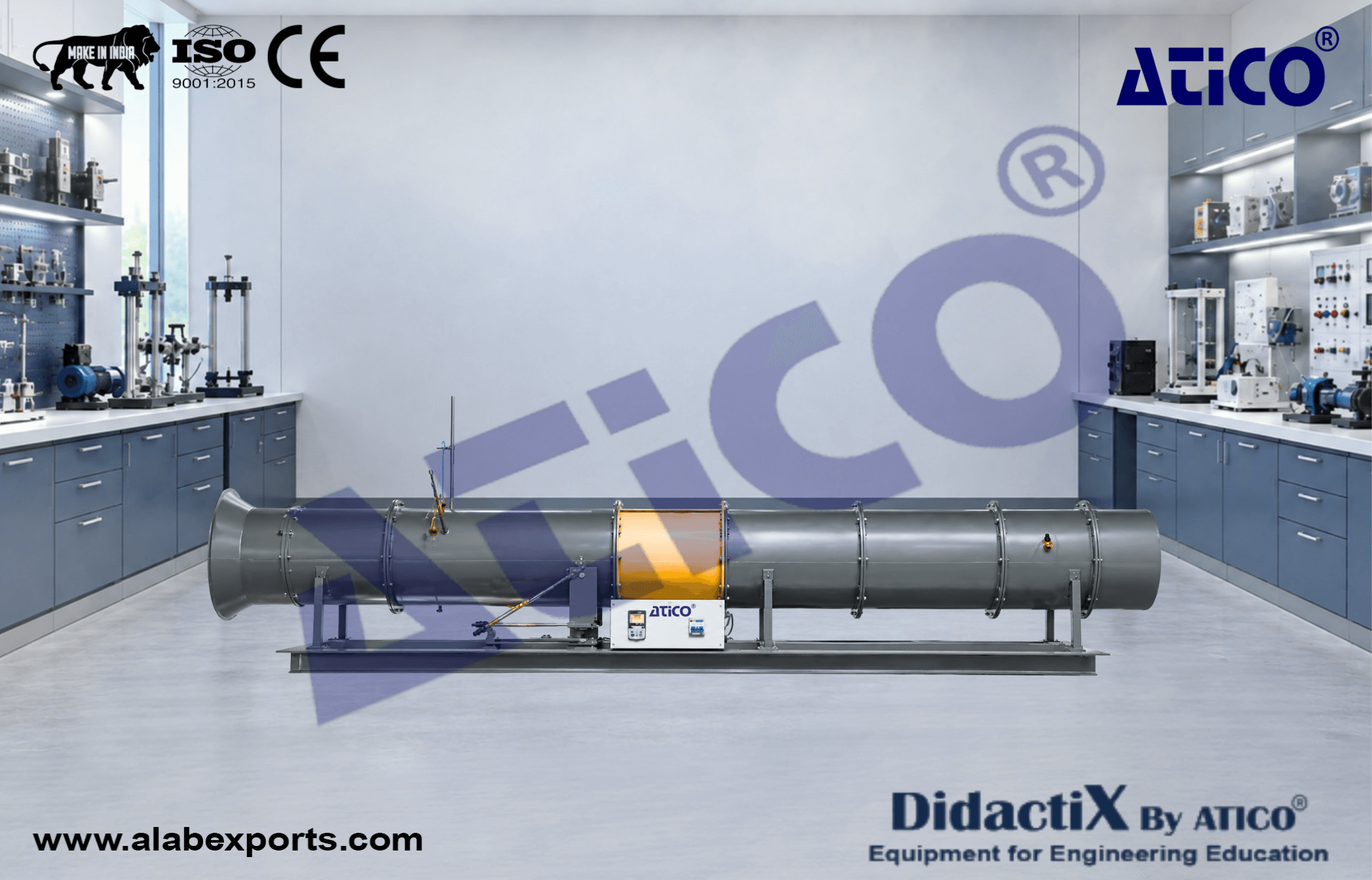 Two Stage Axial-Flow Fan Teaching Equipment