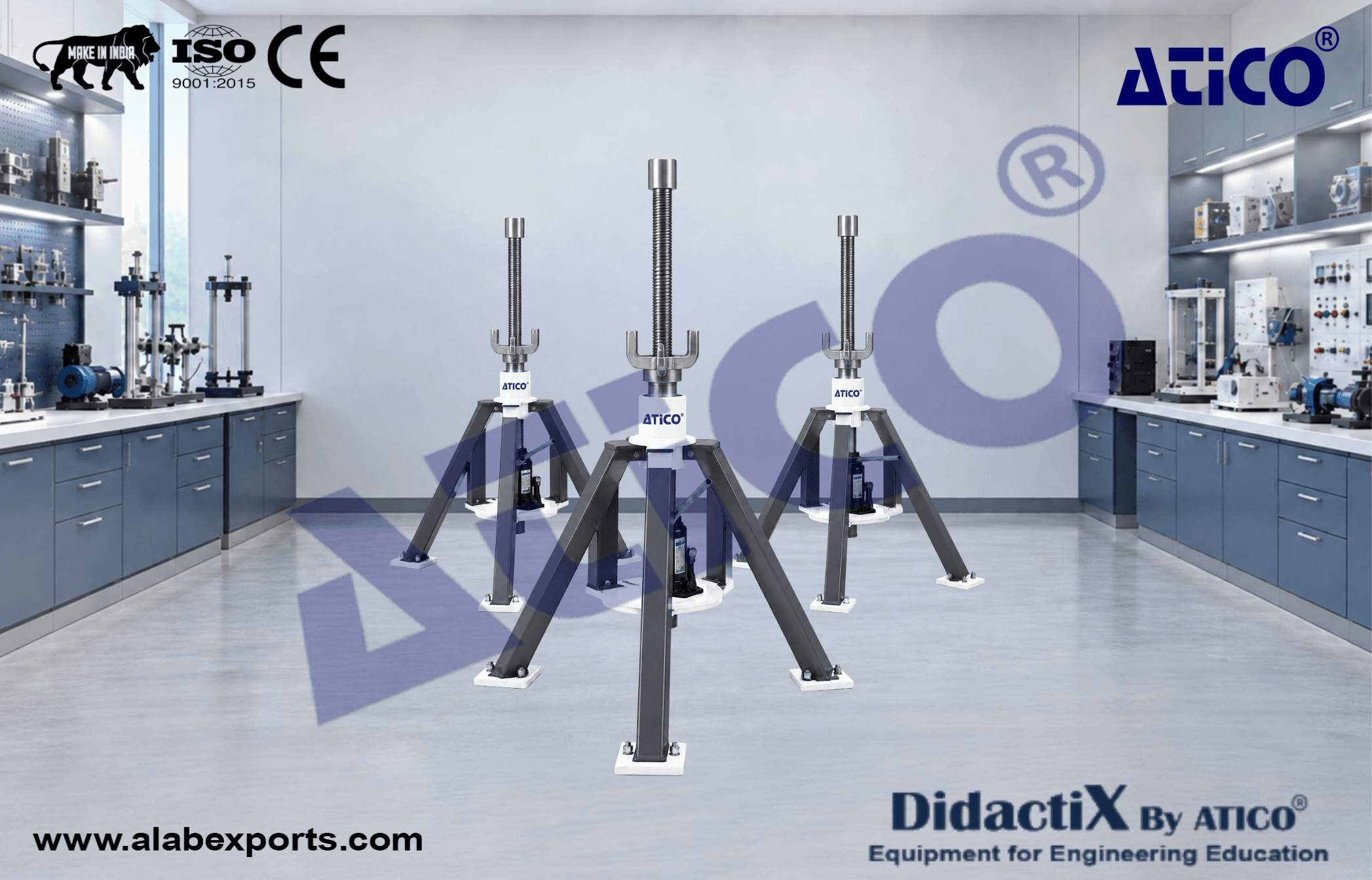 Triple Jacks and Stand Set for Hydraulic Landing Gear System Series
