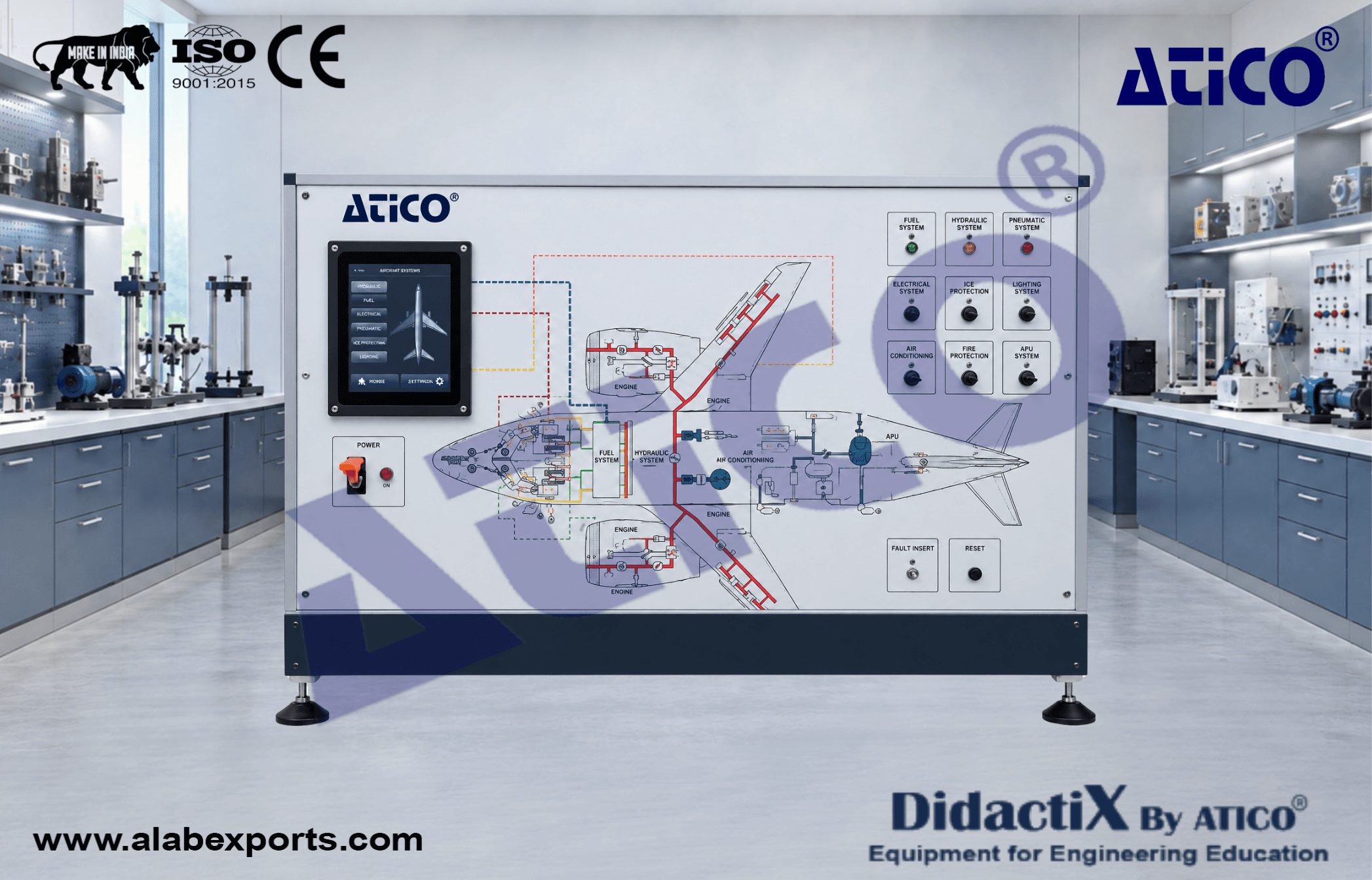 Aircraft Digital Ice & Rain Protection & Control System Trainer