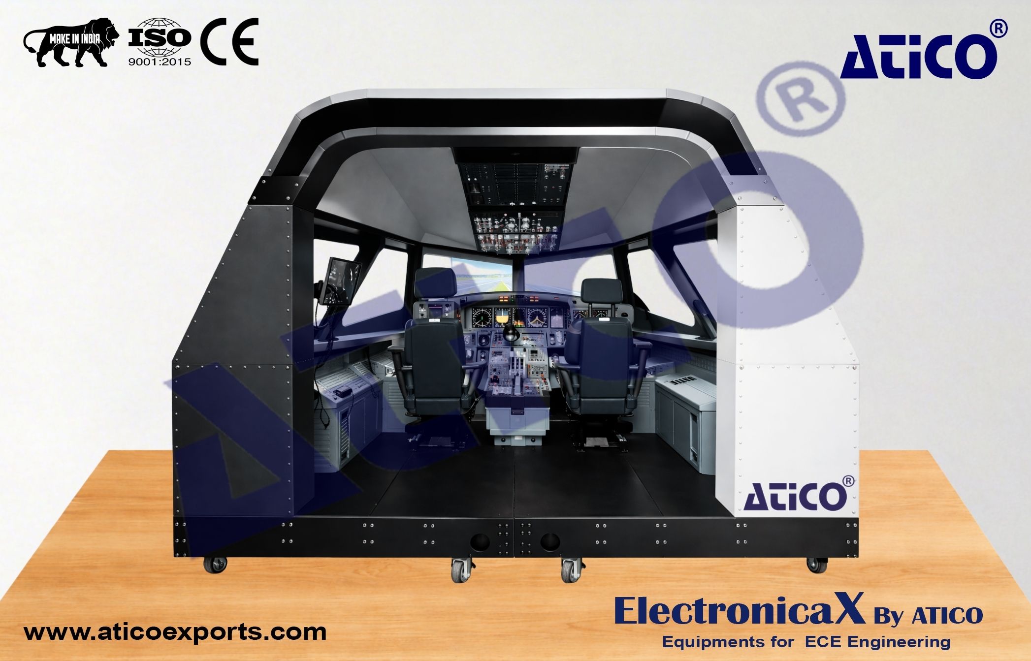 Airbus Flight Simulator with Full Cockpit