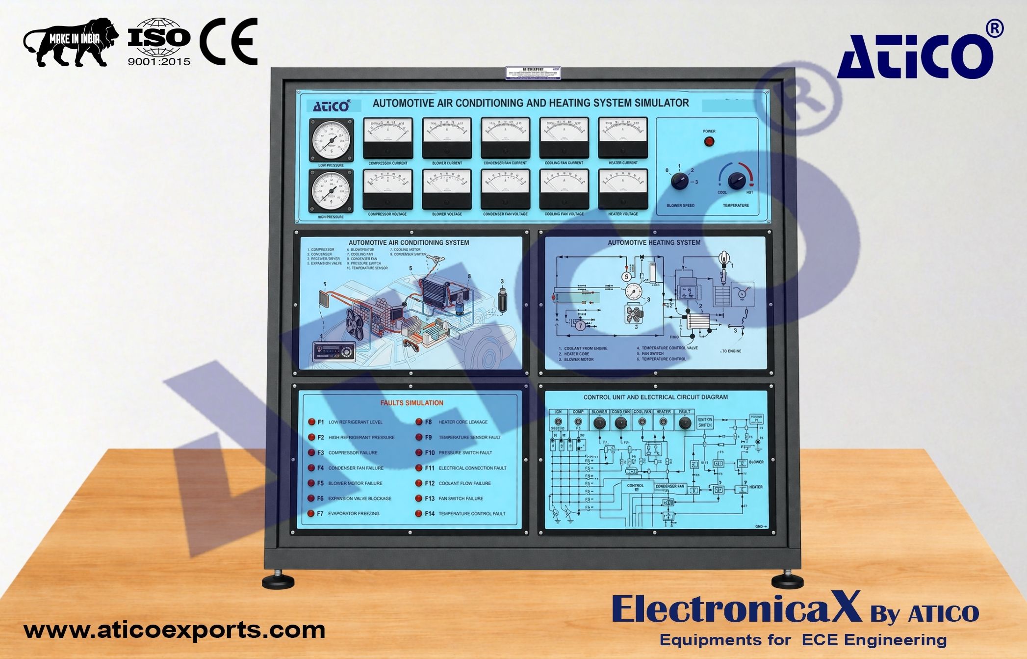 Auto Air Conditioning & Heating System Trainer