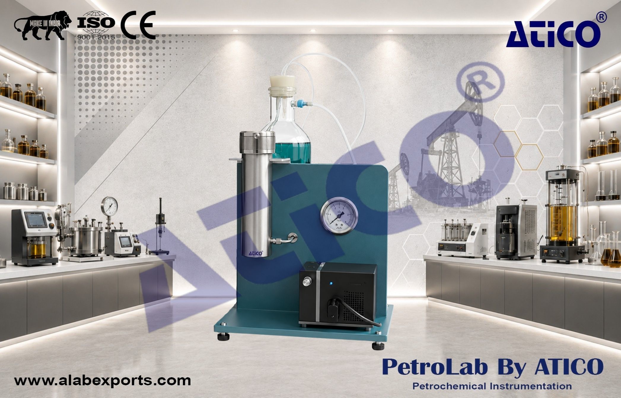 Automated saturator Core preparation and Core saturation Instruments