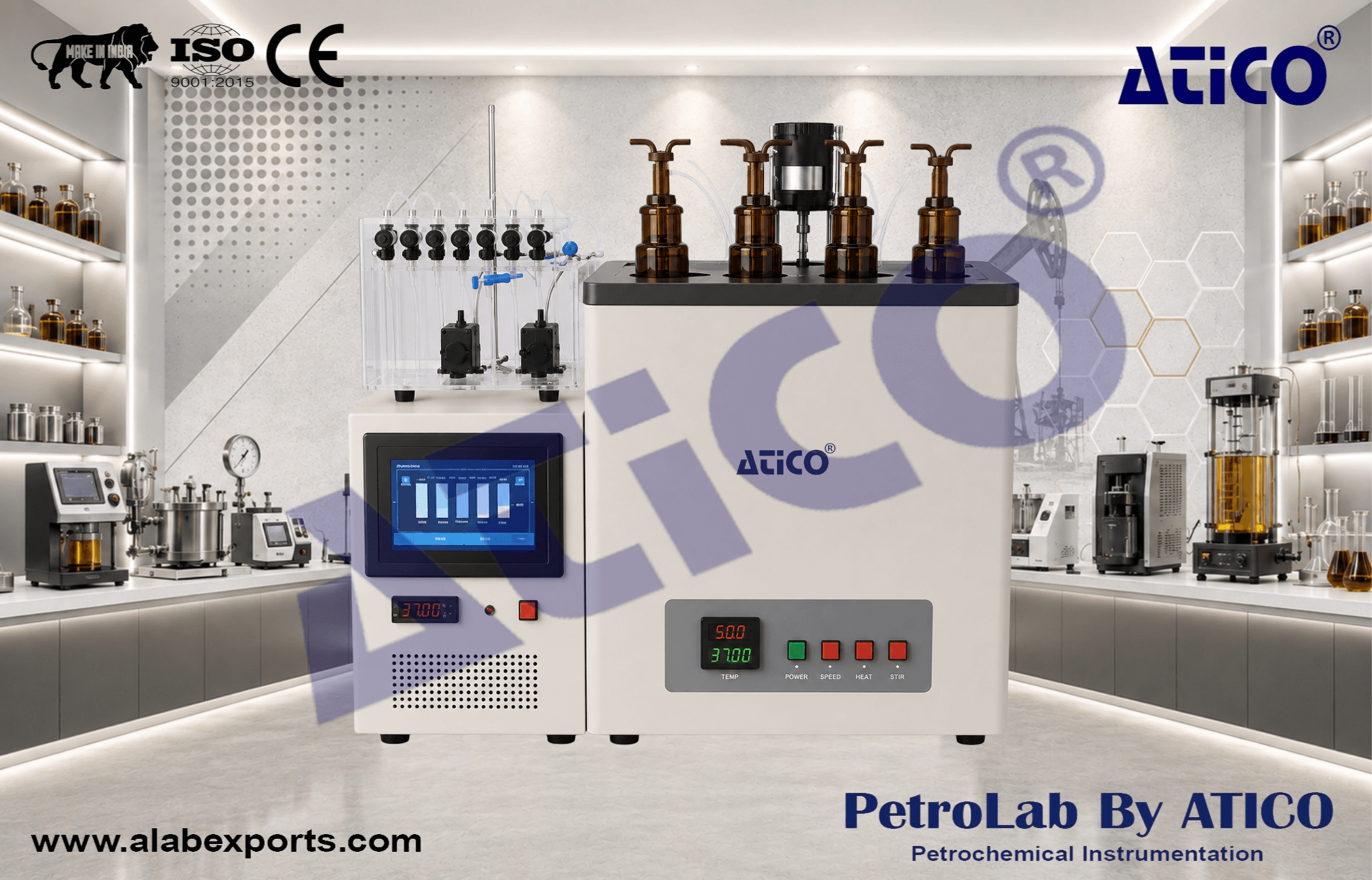 Automatic Gas Fuel Silver Strip Corrosion Testing Equipment by ATICO EXPORT