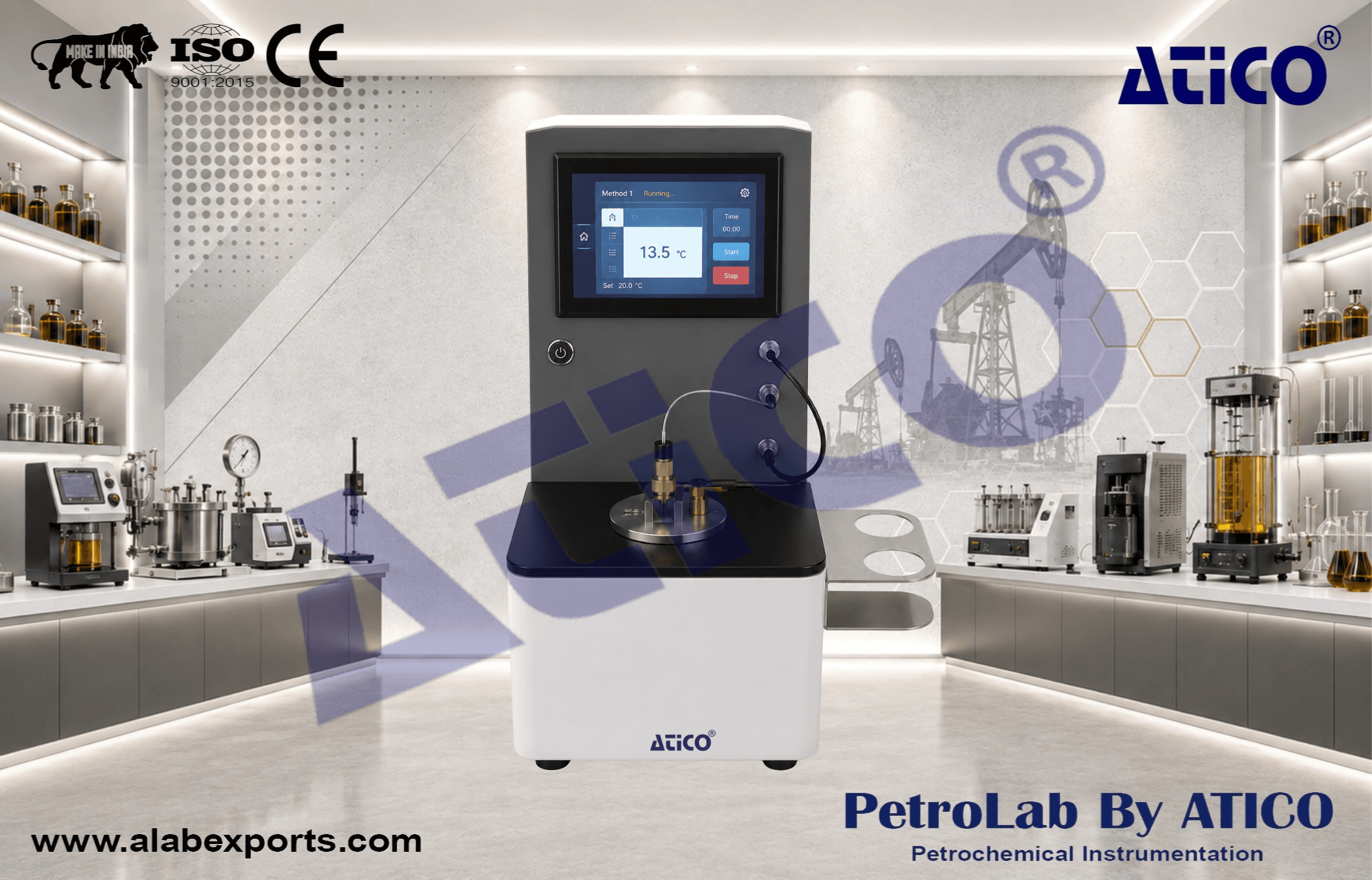 Automatic Martens Closed Cup Flash Point Testing Equipment by ATICO EXPORT