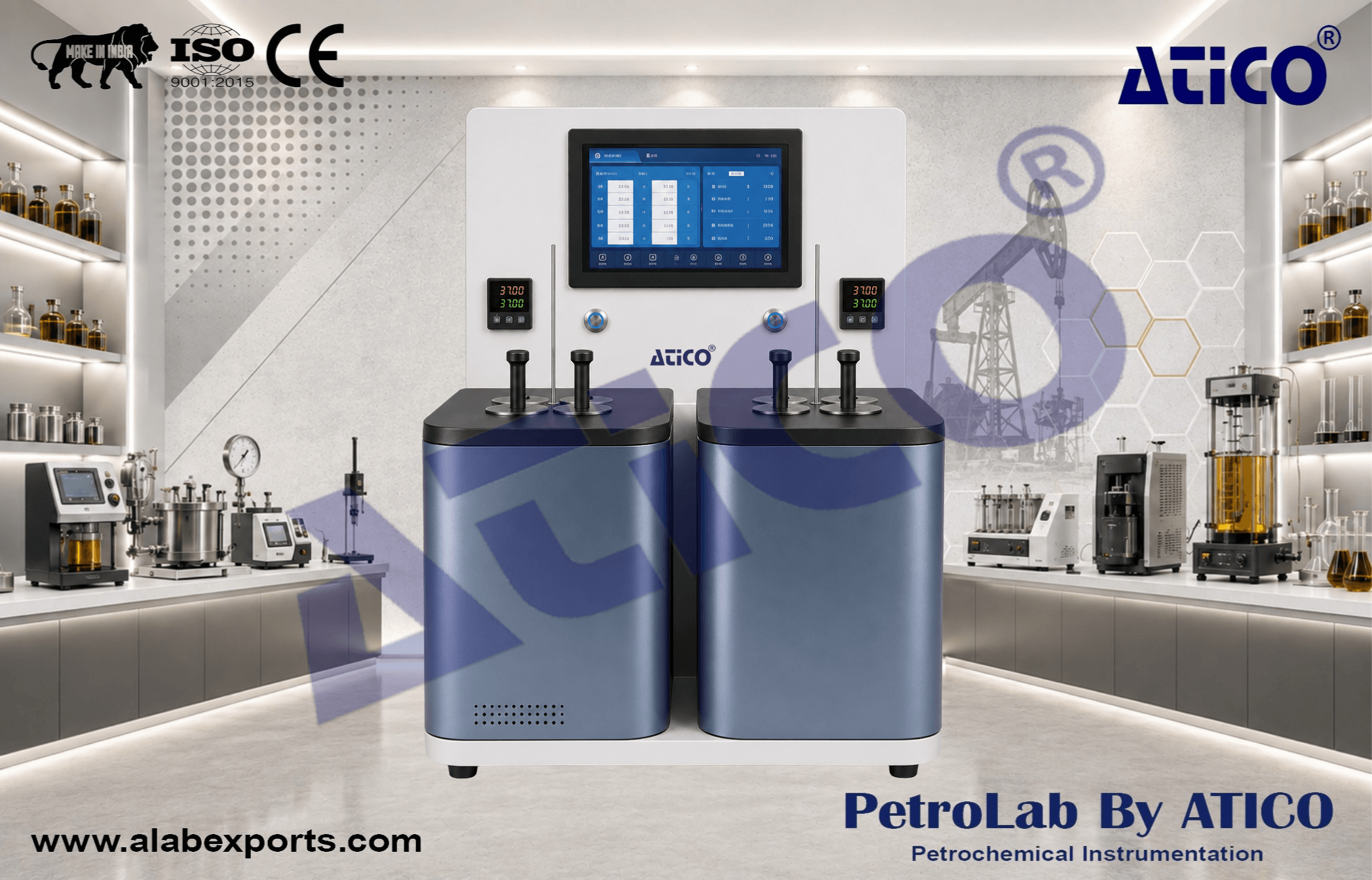 Automatic Petroleum Product Copper Strip Corrosion Testing Equipment Eight Port by ATICO EXPORT