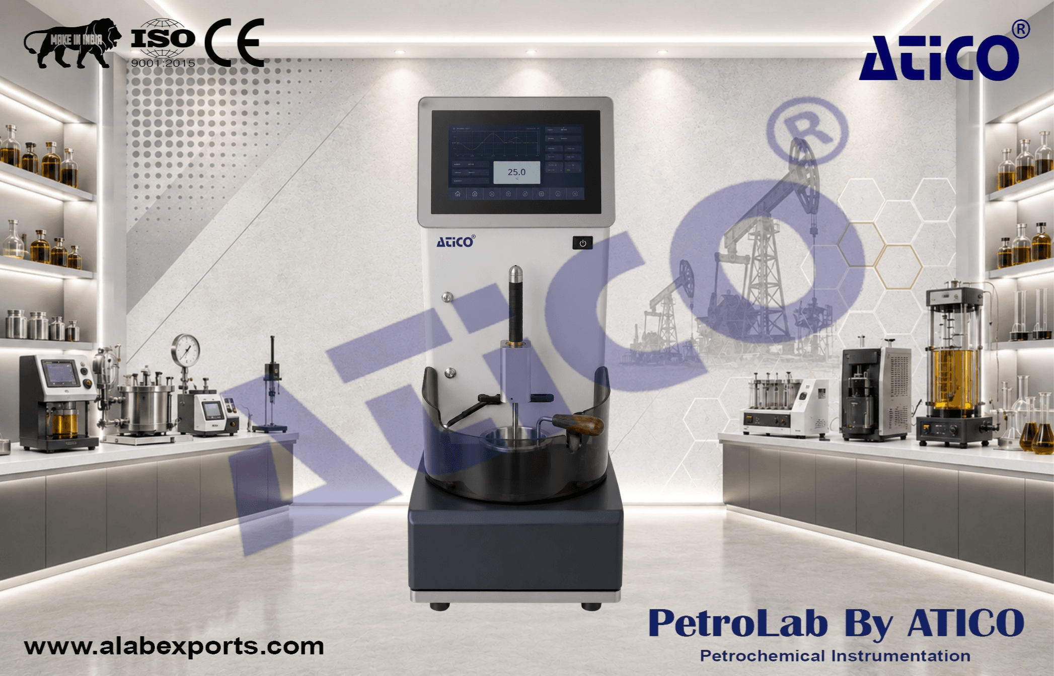 Automatic Petroleum Product Flash and Fire Point Testing Equipment Patented Model by ATICO EXPORT
