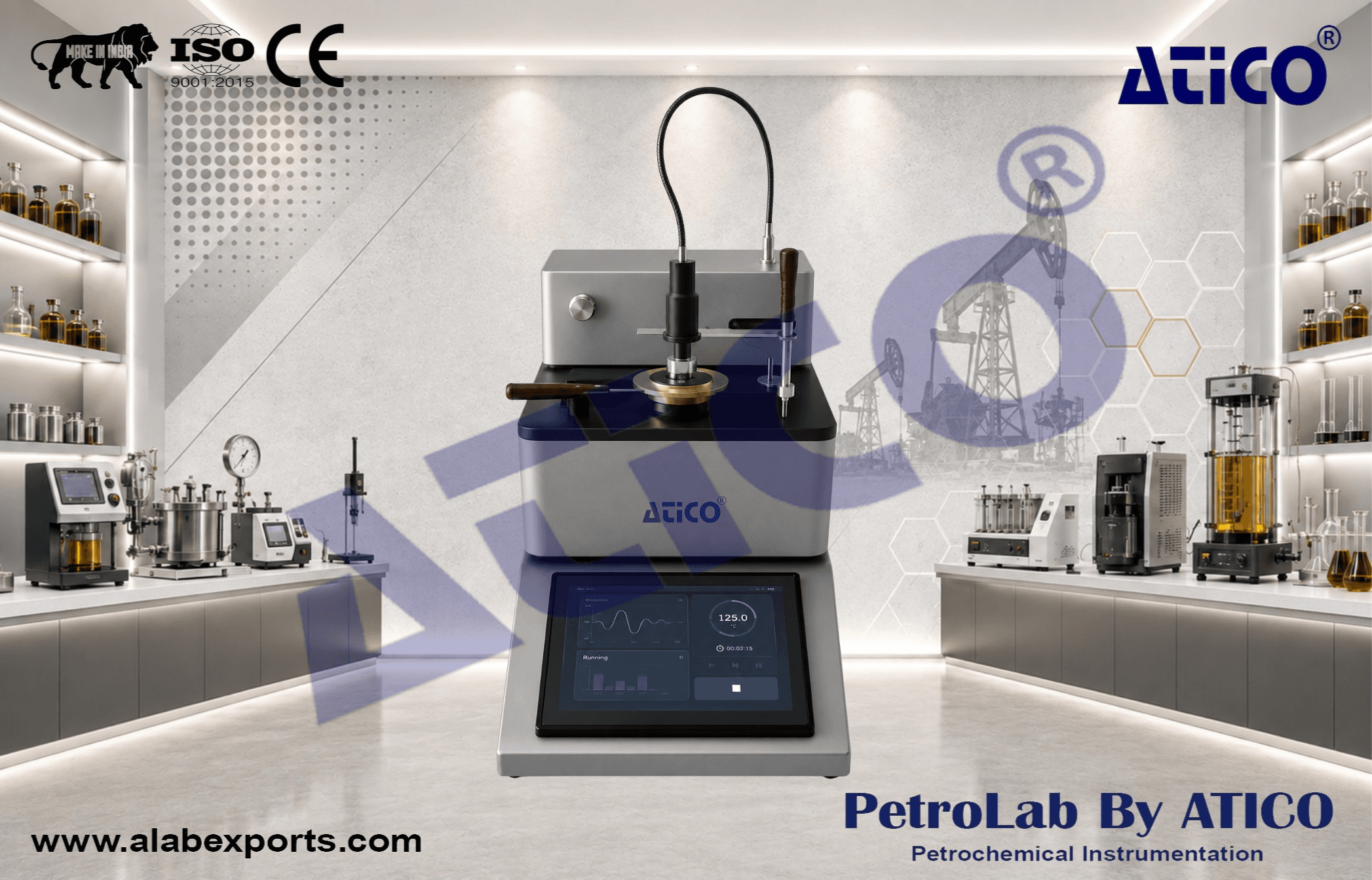 Automatic Petroleum Product Flash and Fire Point Testing Equipment by ATICO EXPORT