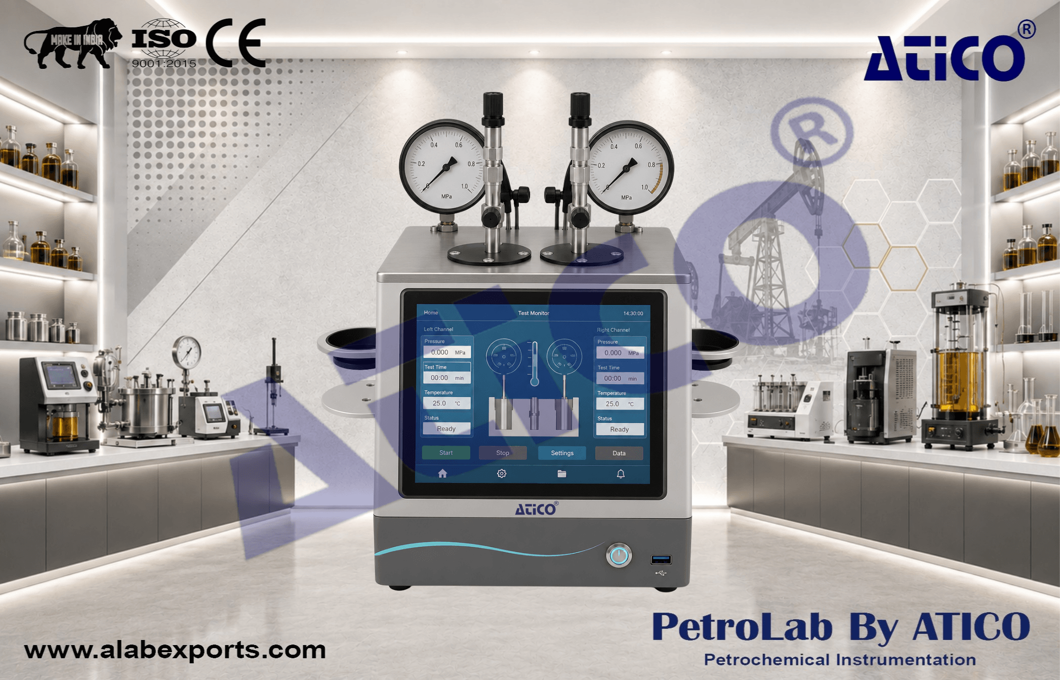 Automatic Petroleum Product Oxidation Stability Testing Equipment Induction Period Method by ATICO EXPORT