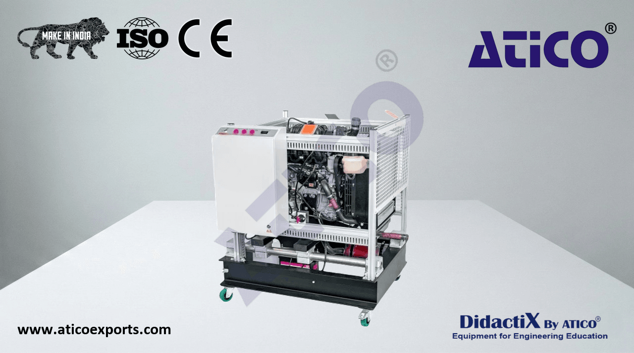 Automotive Four-Cylinder Gasoline Engine with Catalytic Converter Deluxe
