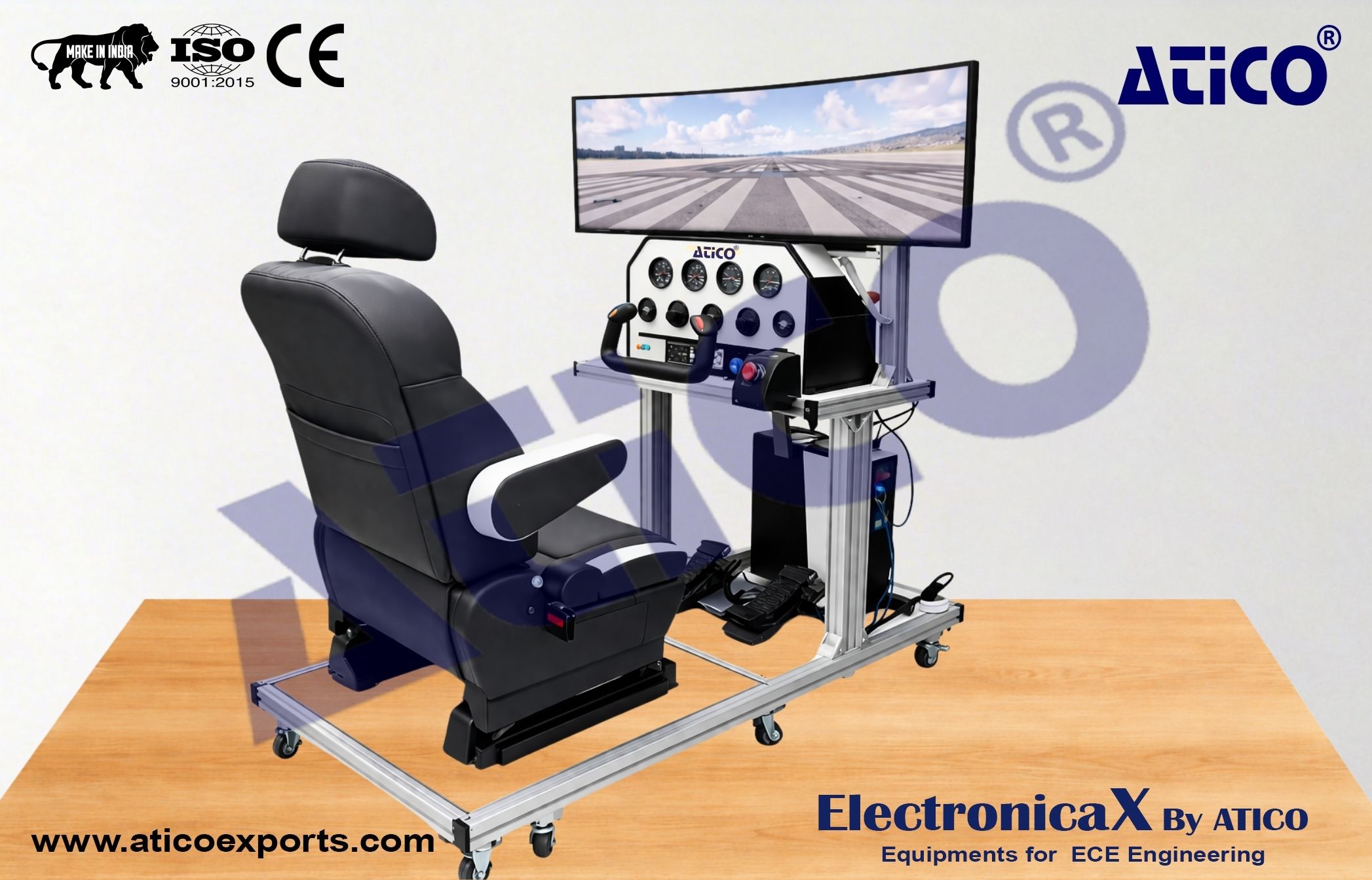 Basic Model Flight Simulator and Visual System