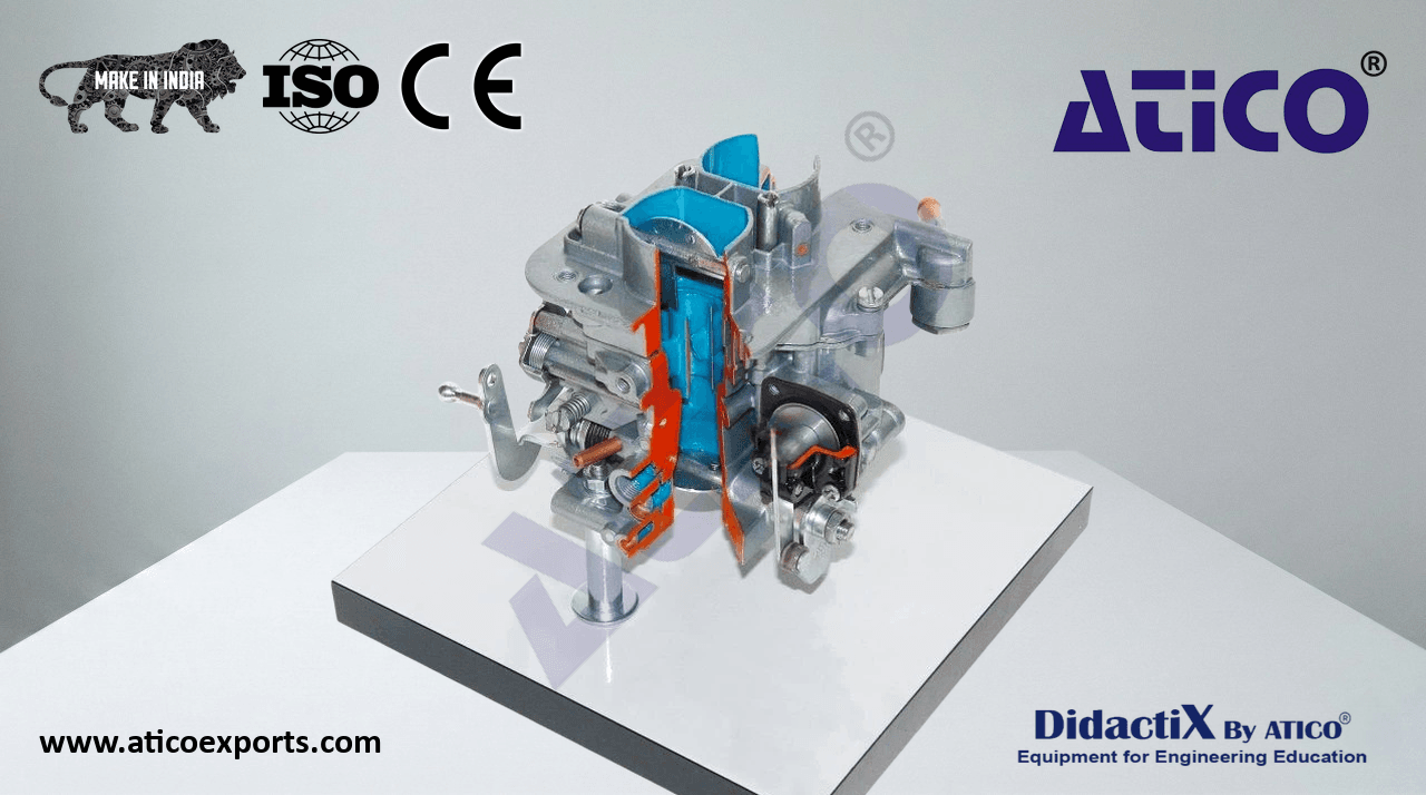 Carburetor Cut-Away, Vertical Twin