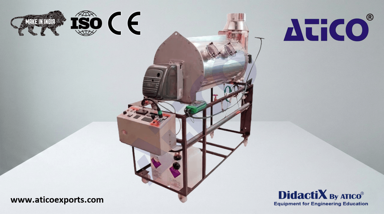 COMBUSTION LABORATORY UNIT - GAS BURNER FITTED