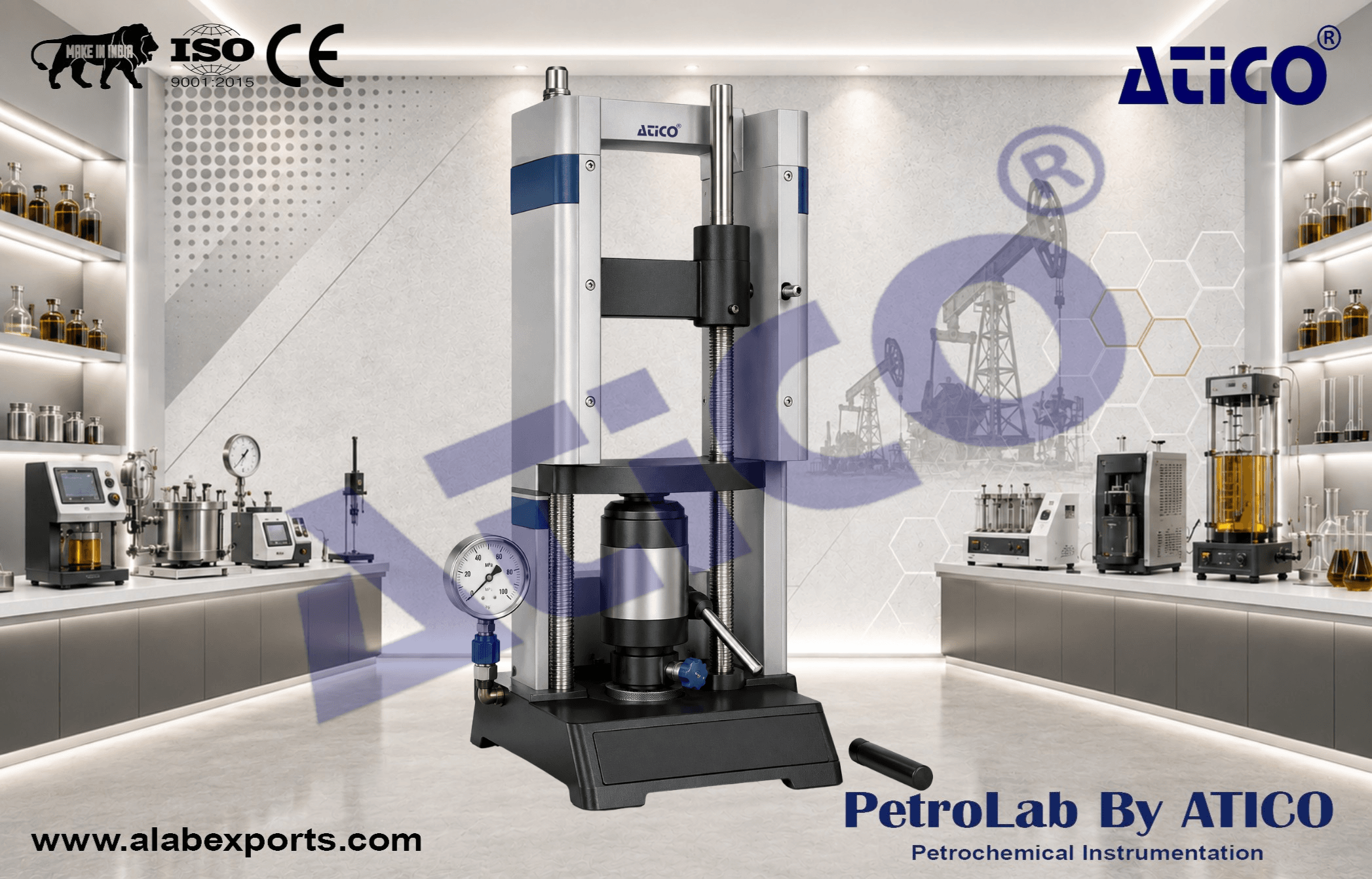 Cement Laboratory Press Model H oil and petroleum testing instruments by ATICO EXPORT
