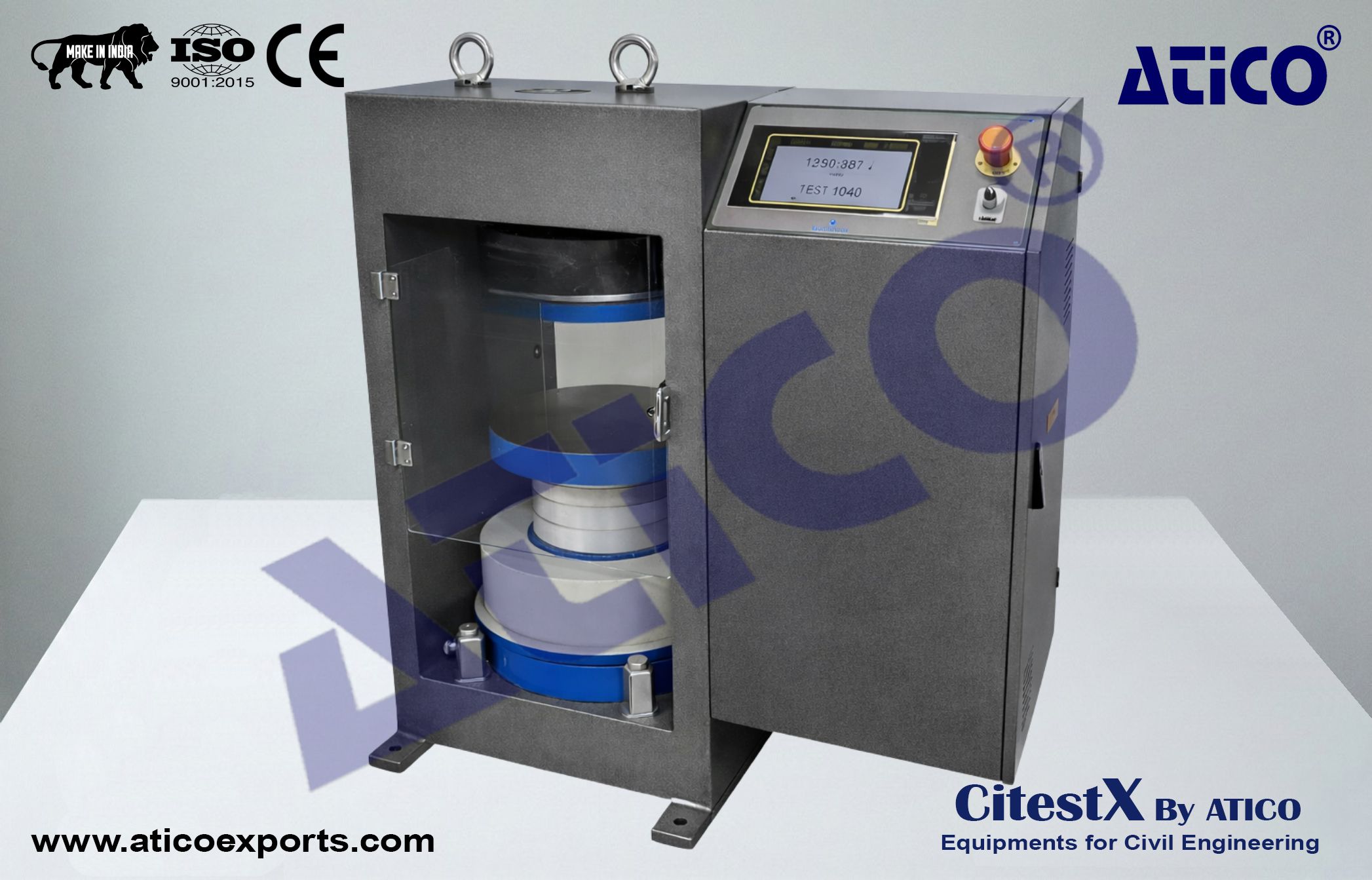 Compression Testing Machine Touch Screen - Automatic