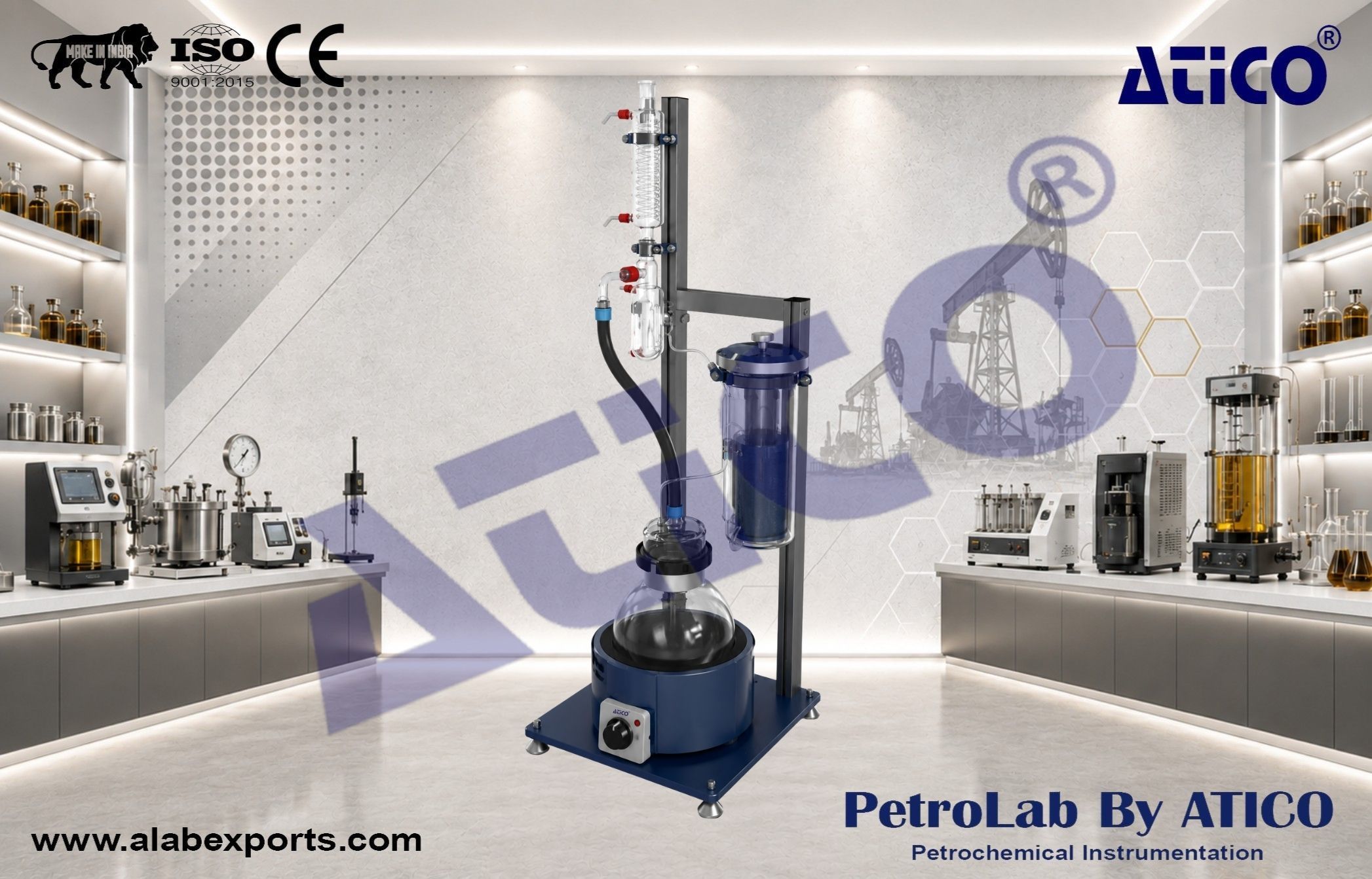 Cool medium soxhlet extractor laboratory and Oilfield instruments