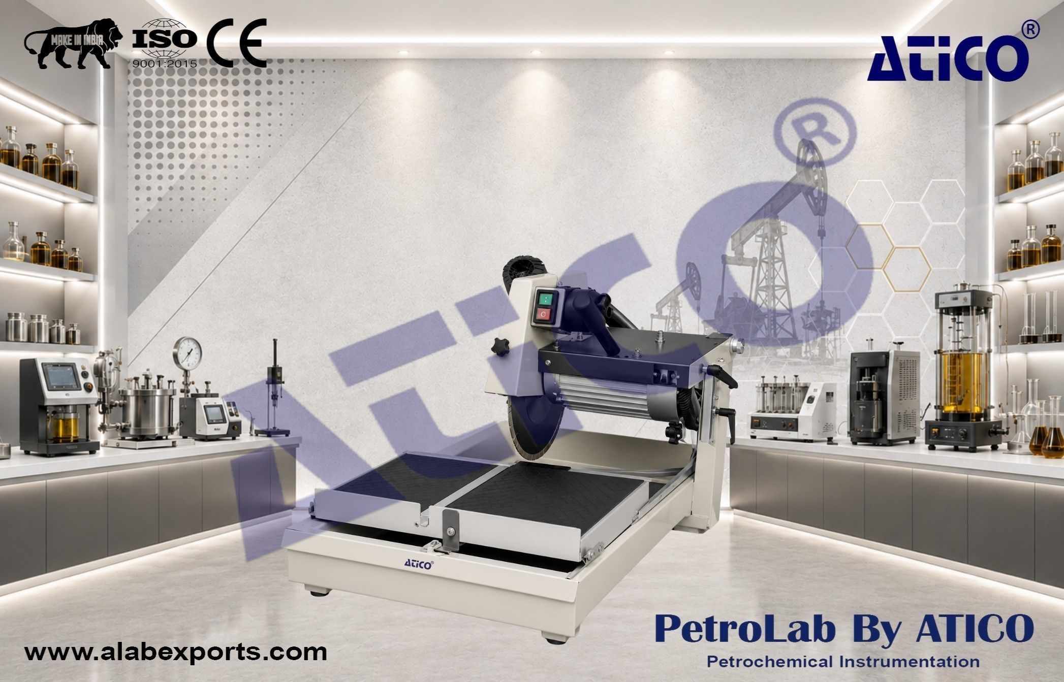 Cutting saw laboratory and Oilfield instruments
