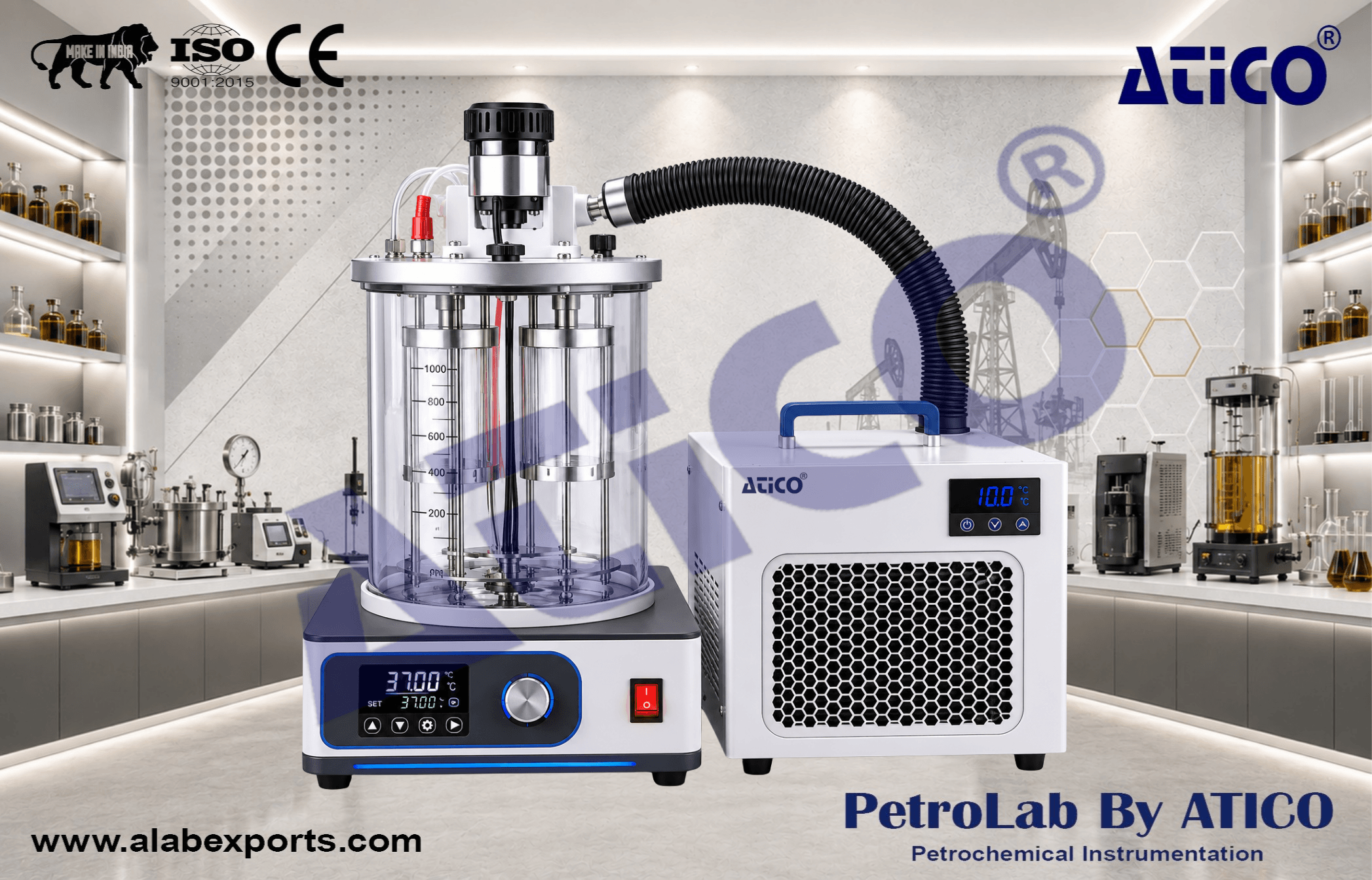 Crude Oil and Liquid Petroleum Product Density Laboratory Testing Equipment Hydrometer Method by ATICO EXPORT