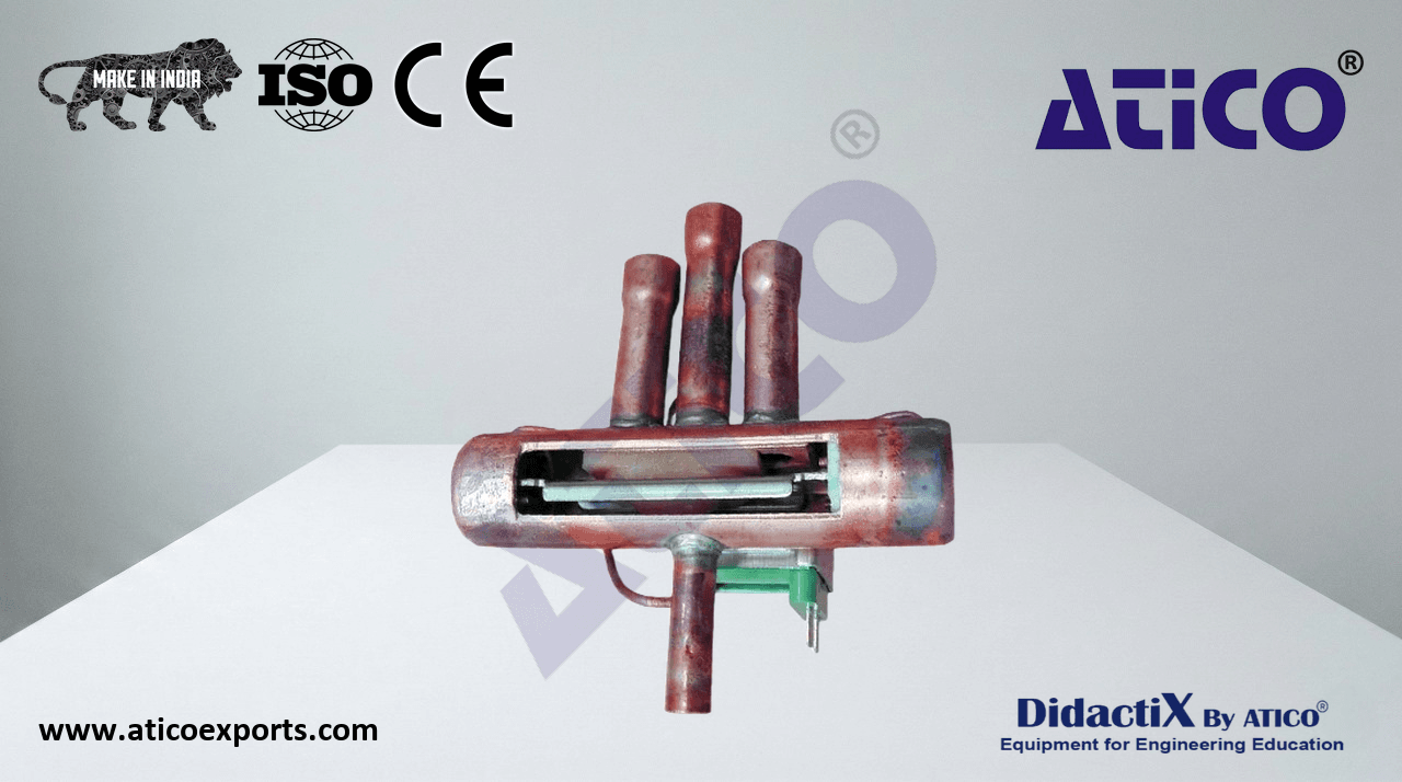 Cutaway model: 4-way reversing valve