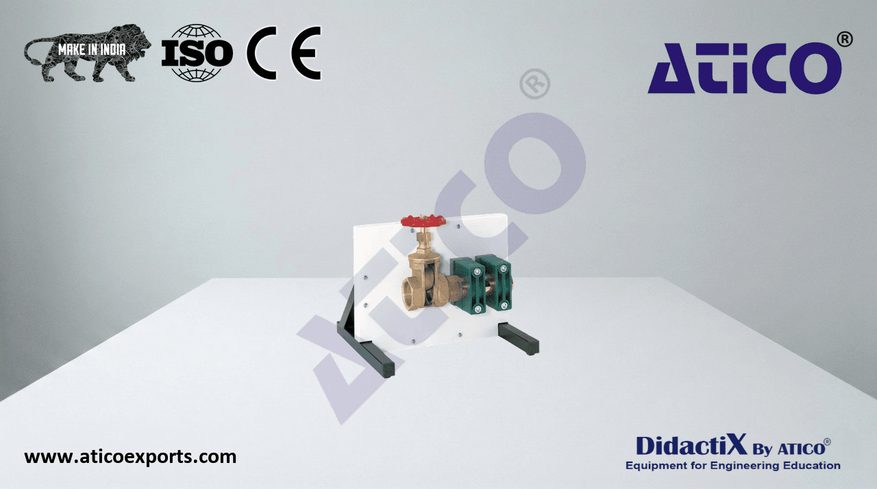 Cutaway model: gate valve