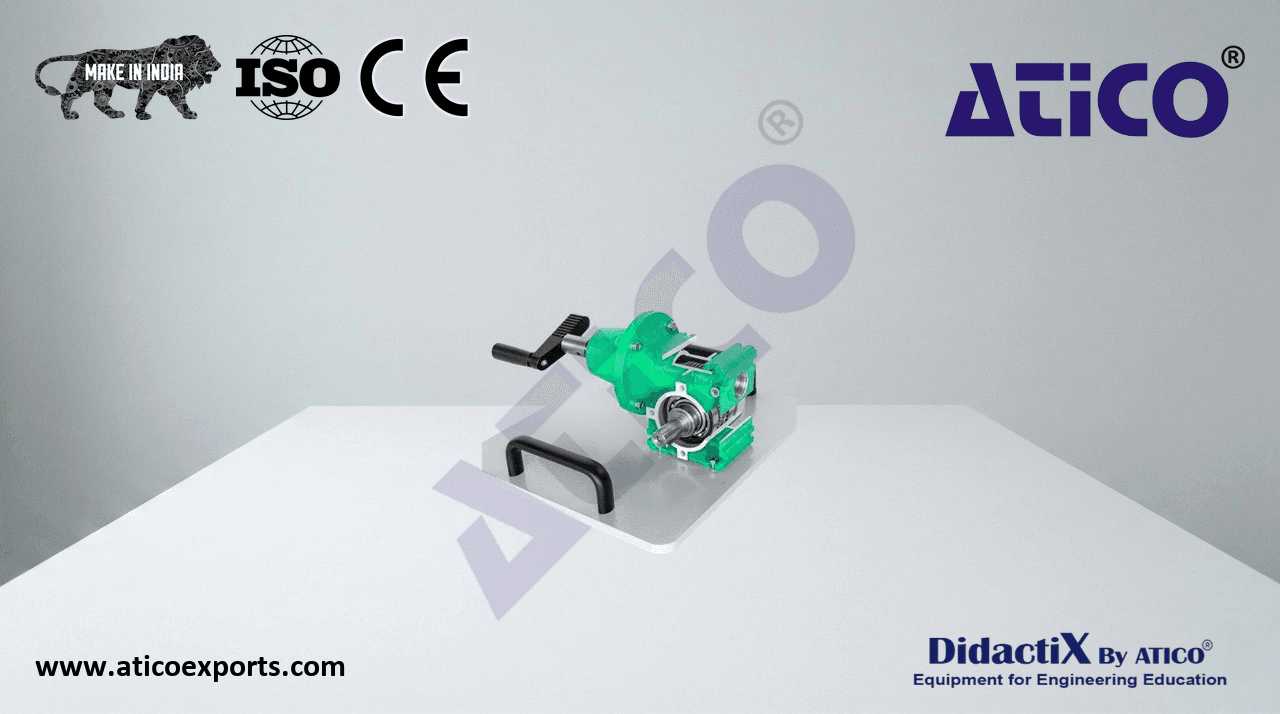 Cutaway model: worm gear