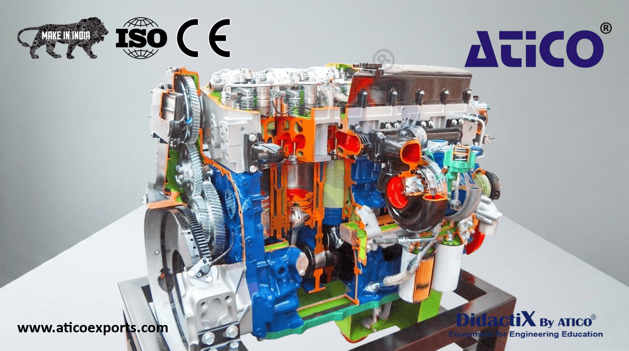 Diesel Truck Engine, Inline-6, with Injector Pumps, Electronically Controlled
