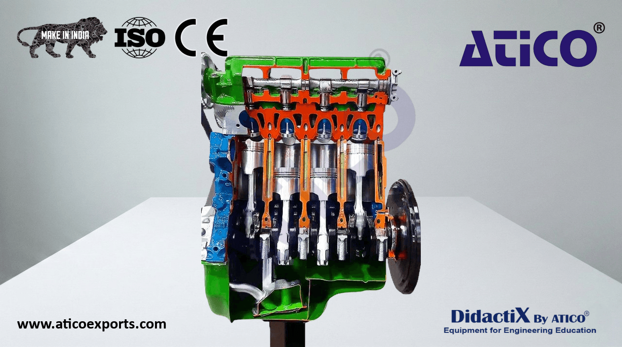Double Overhead Camshaft Engine with Toothed Timing Belt