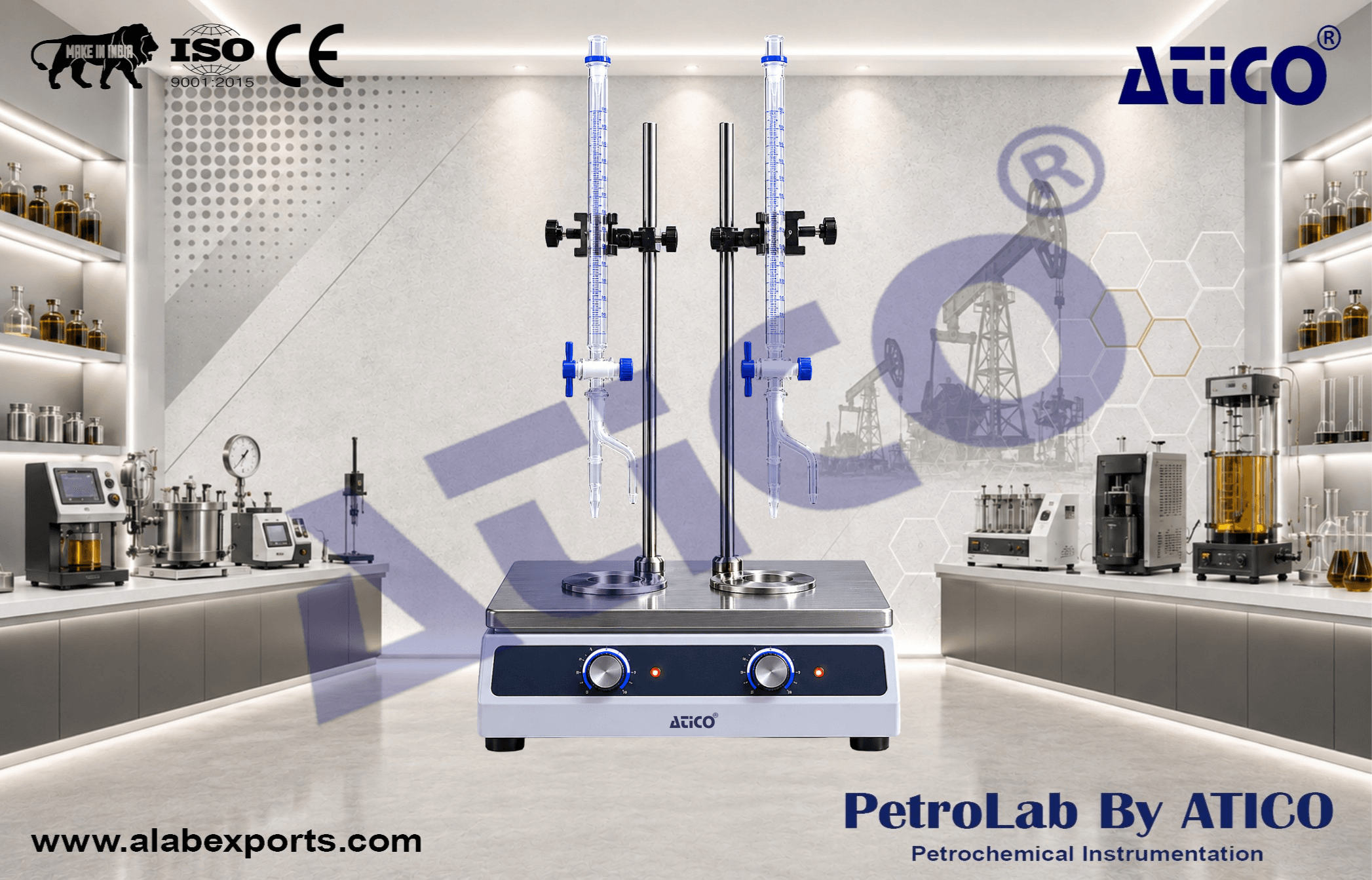 Dual Unit Petroleum Water Content Testing Instrument