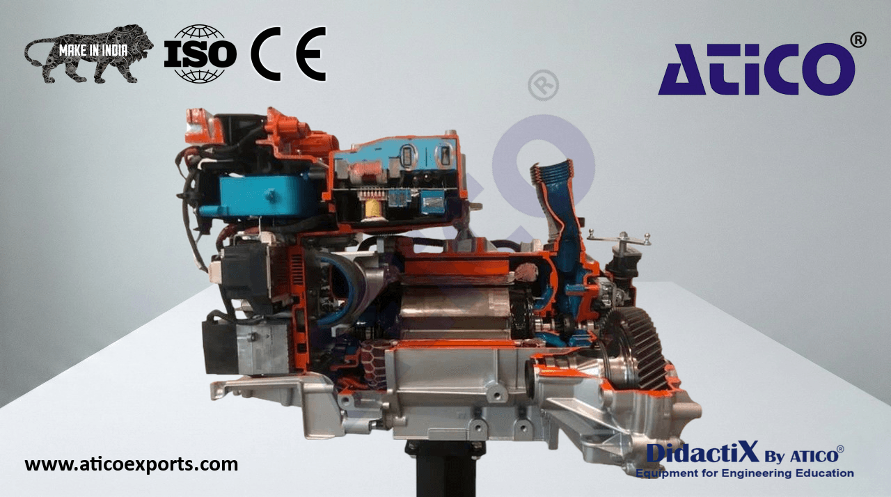 Electric Vehicle Cut-Away Motor, Manual Operation