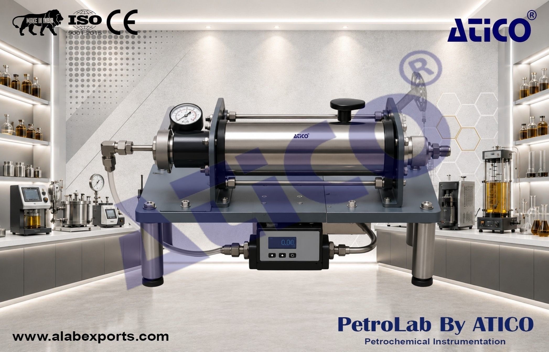 Educational steady State Gas Permeameter Routine core analysis Instruments