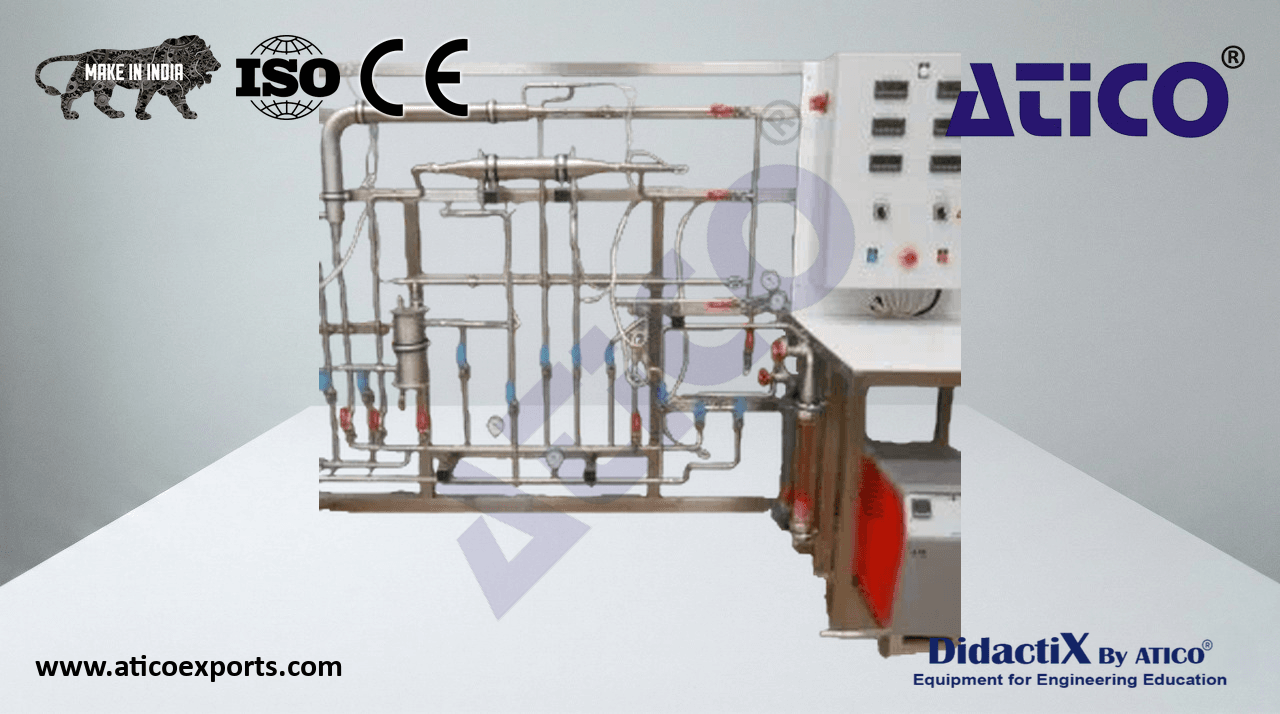 Four Heat Exchanger Study Bench