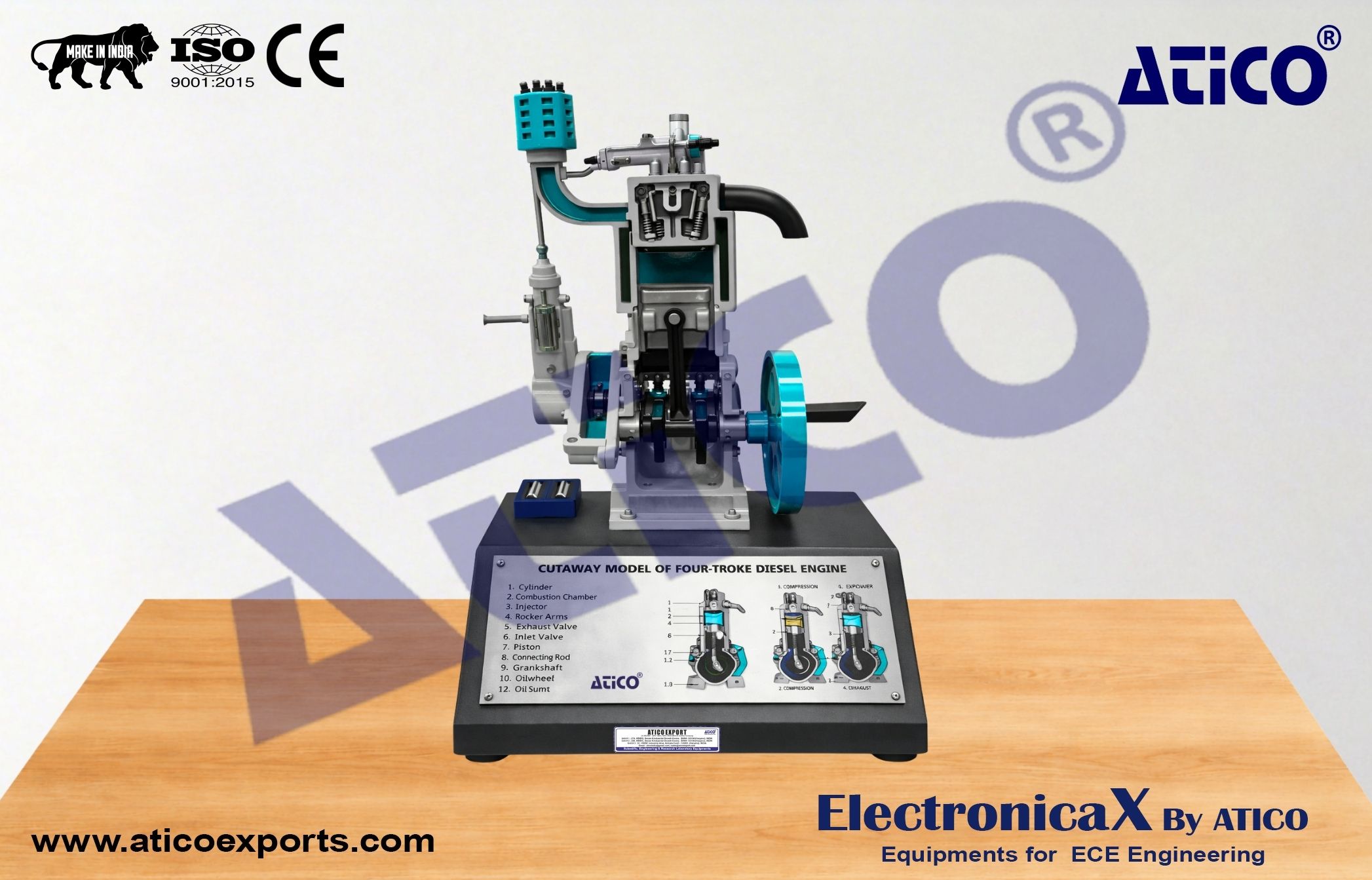 Four Stroke Diesel Engine Instruction Model