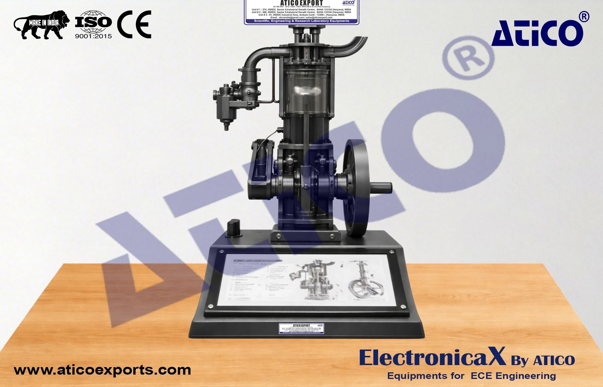 Four Stroke Petrol Engine Instruction Model