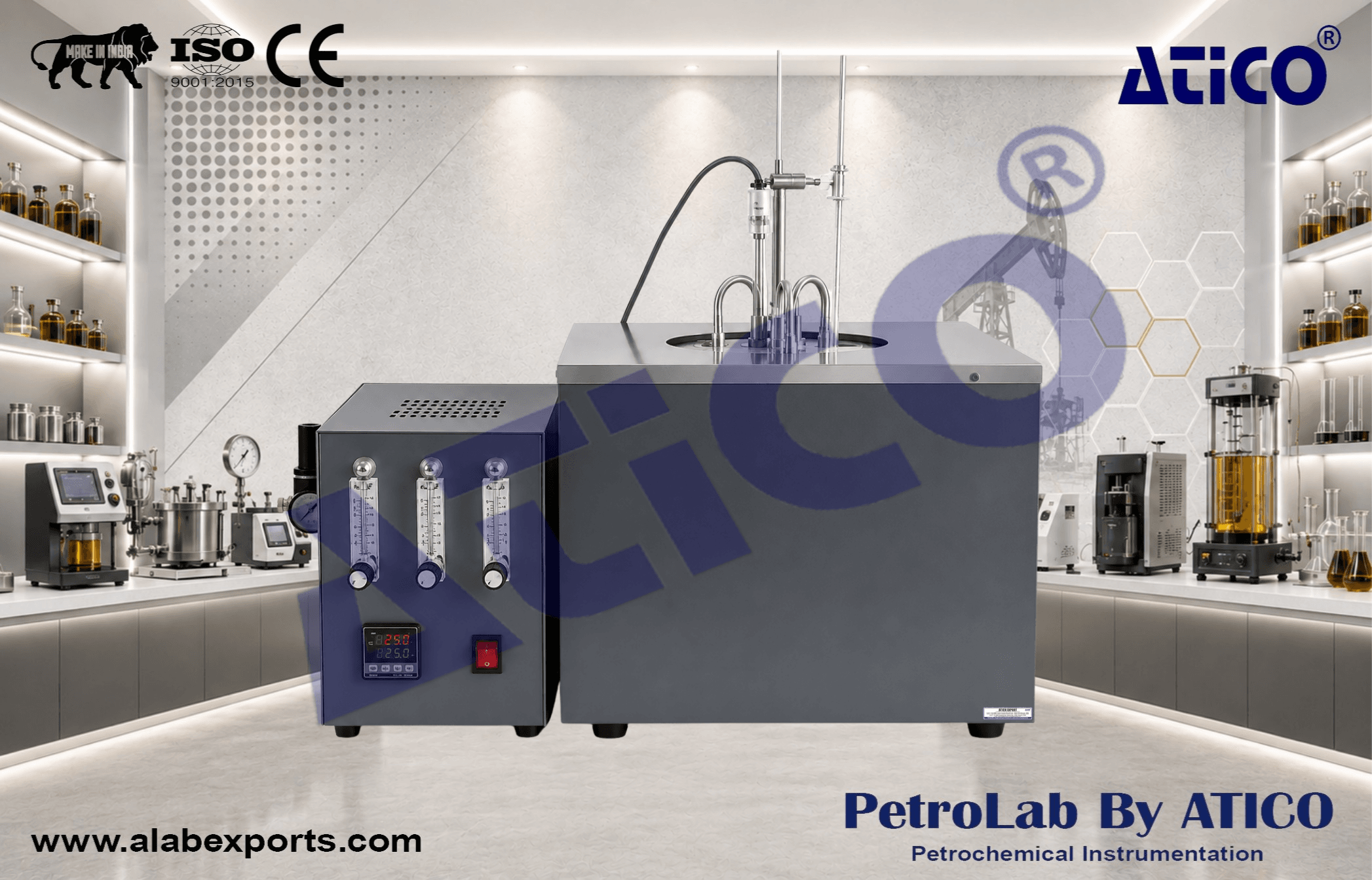 Fuel Colloid Content Testing Equipment Air Injection Evaporation Method Three Port by ATICO EXPORT