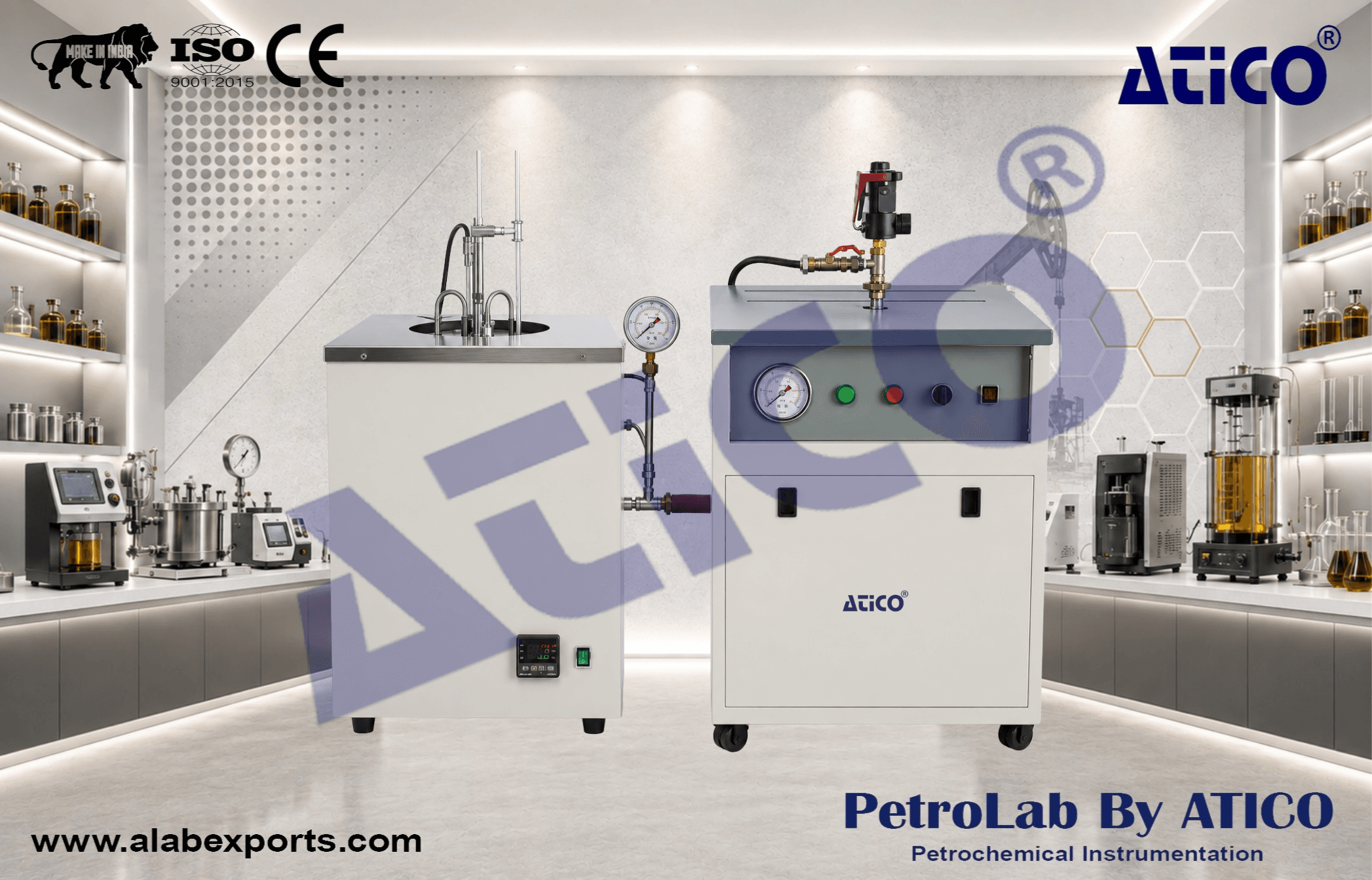 Fuel Oil Colloid Content Testing Equipment Steam Injection Evaporation Method Three Port by ATICO EXPORT