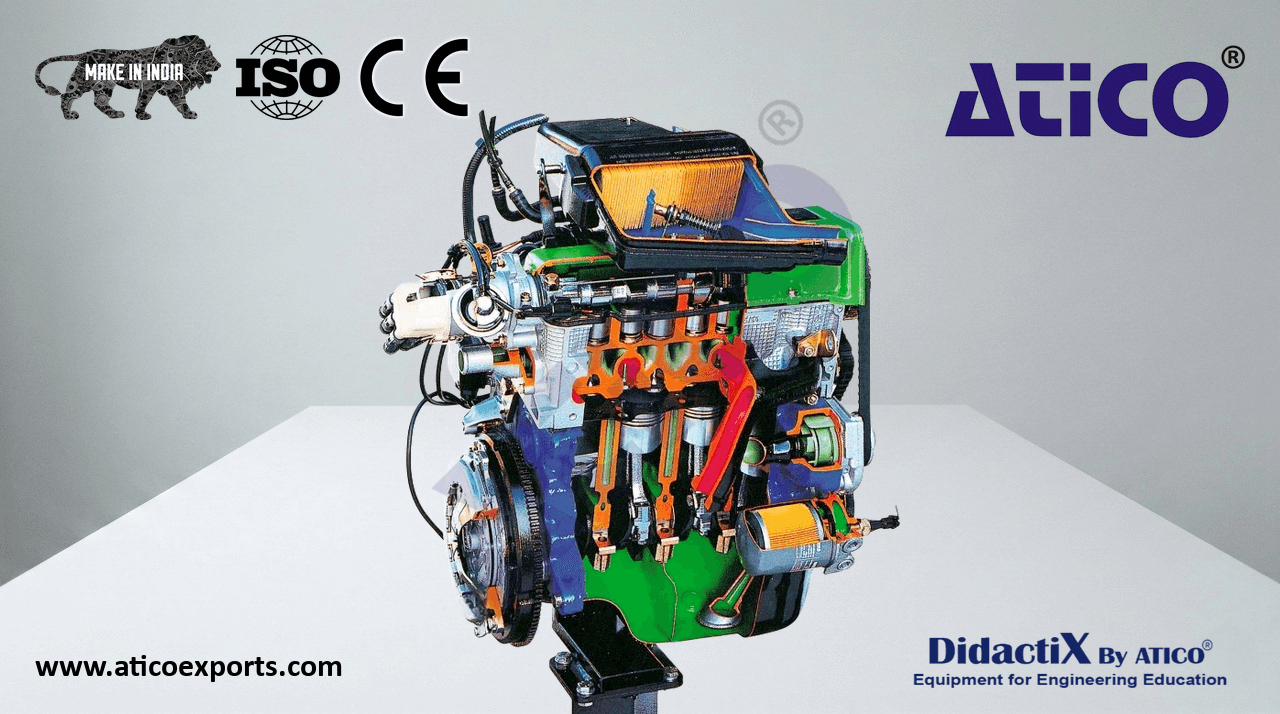 Gas Engine with Carburetor Feeding, Manual Operation