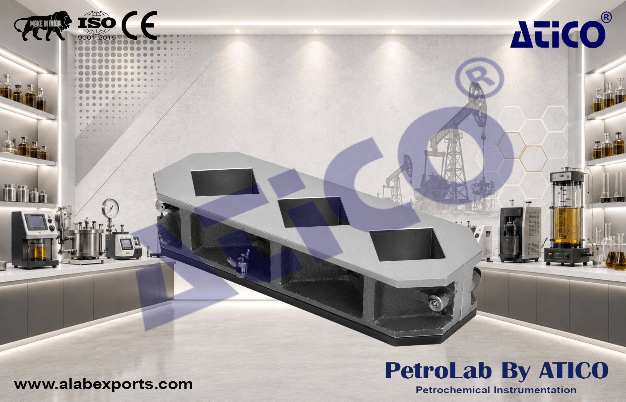 Gang Cement Mold Assembly oil and petroleum testing instruments by ATICO EXPORT
