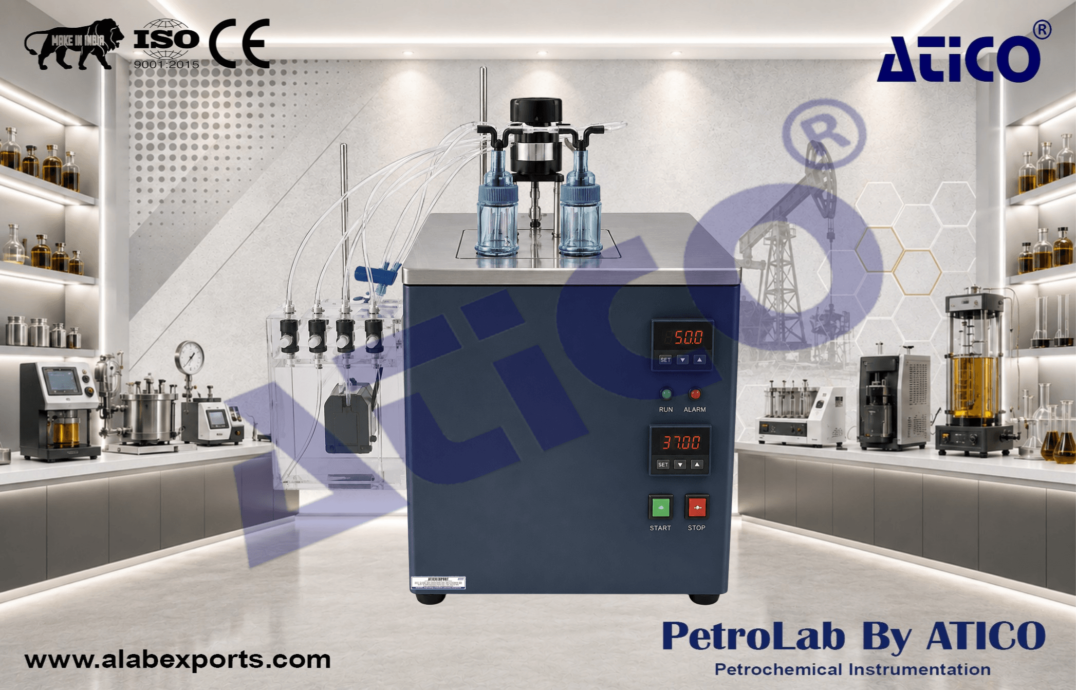 Gas Fuel Silver Strip Corrosion Testing Equipment Four Port by ATICO EXPORT