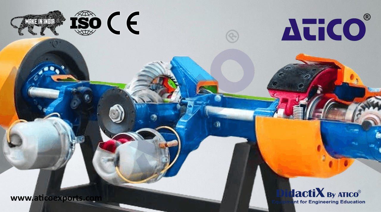 Heavy-Duty Truck Rear Axle without Locking Differential