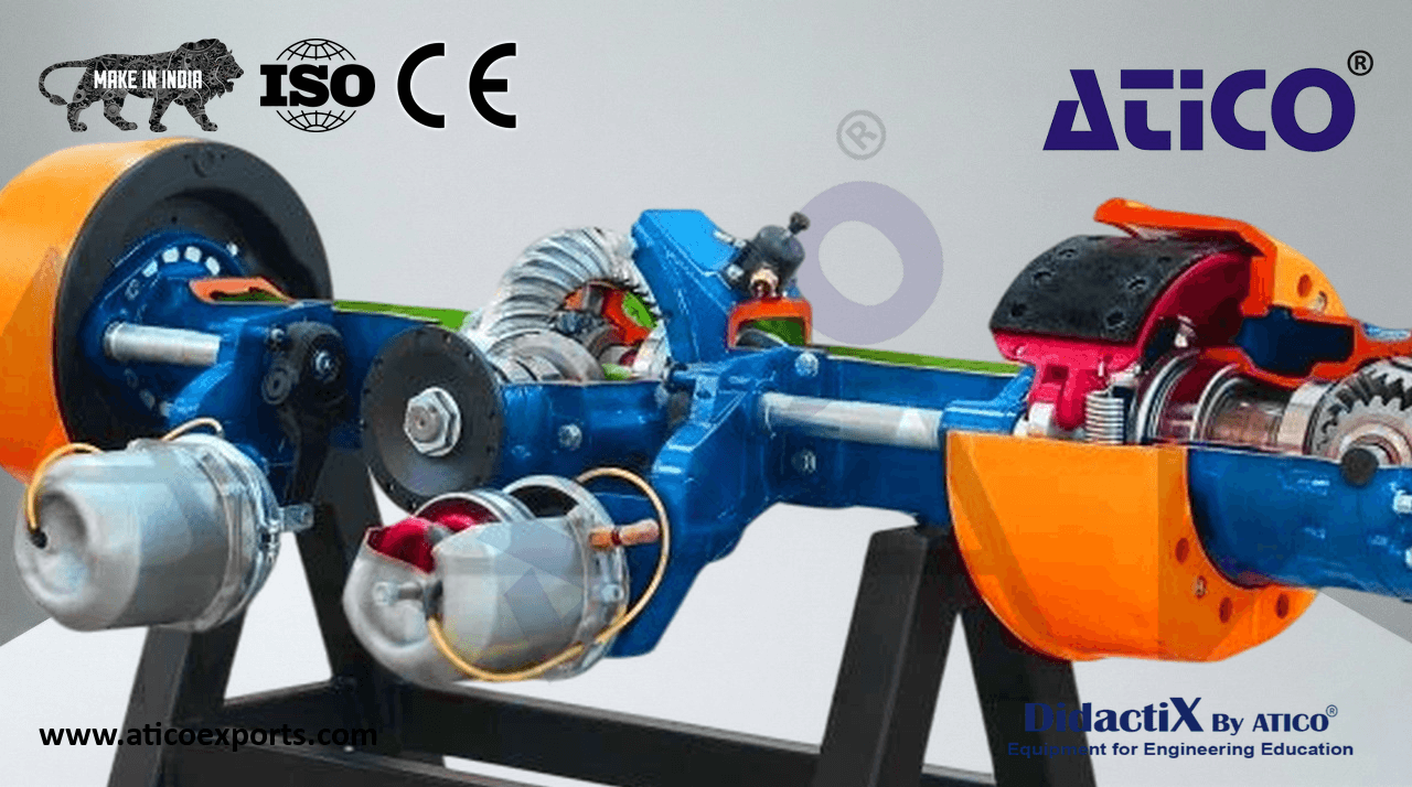 Heavy-Duty Truck Rear Axle with Locking Differential