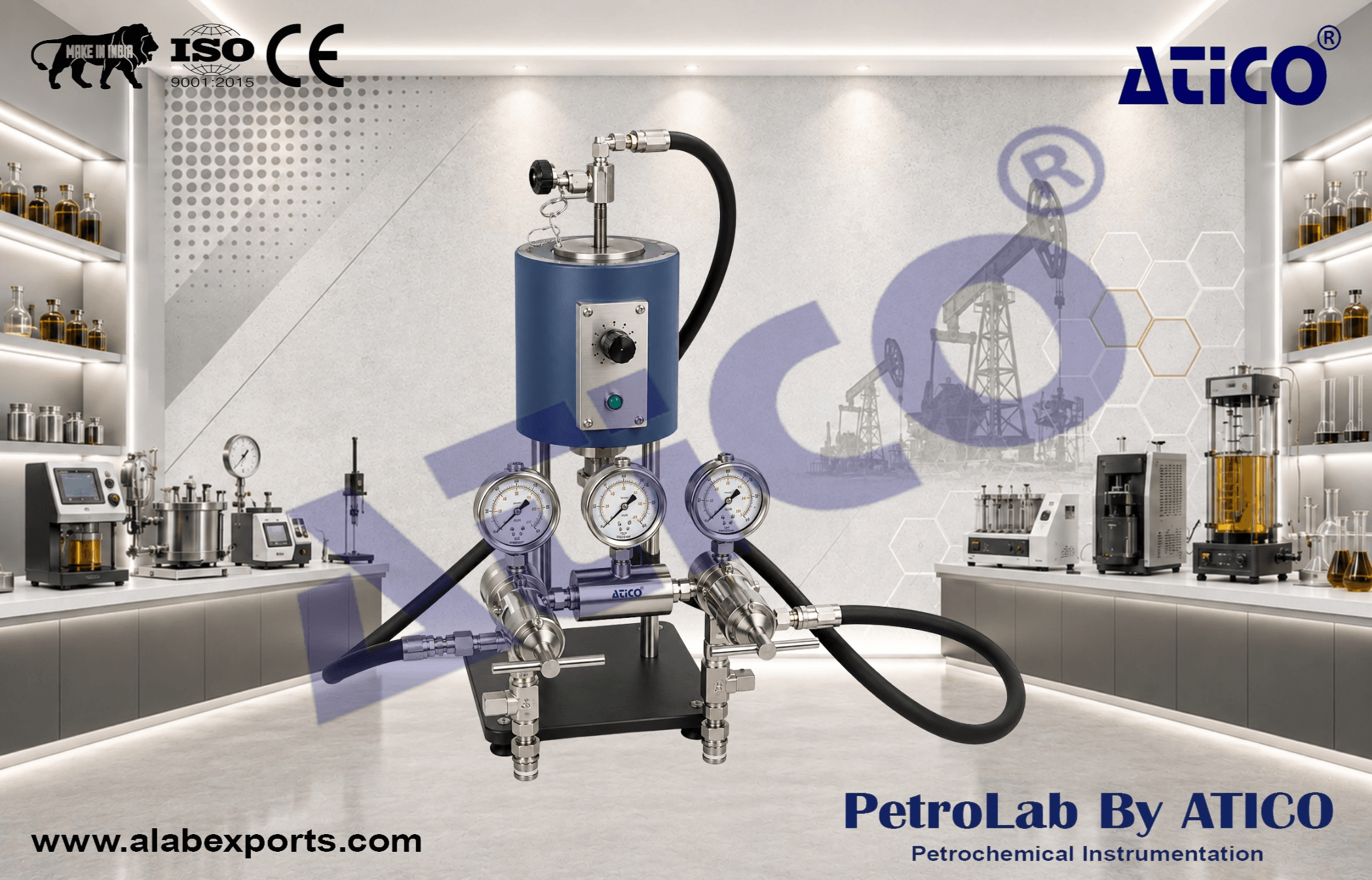 HTHP Filter Press with Threaded Cells 175 mLCement oil and petroleum testing instruments by ATICO EXPORT