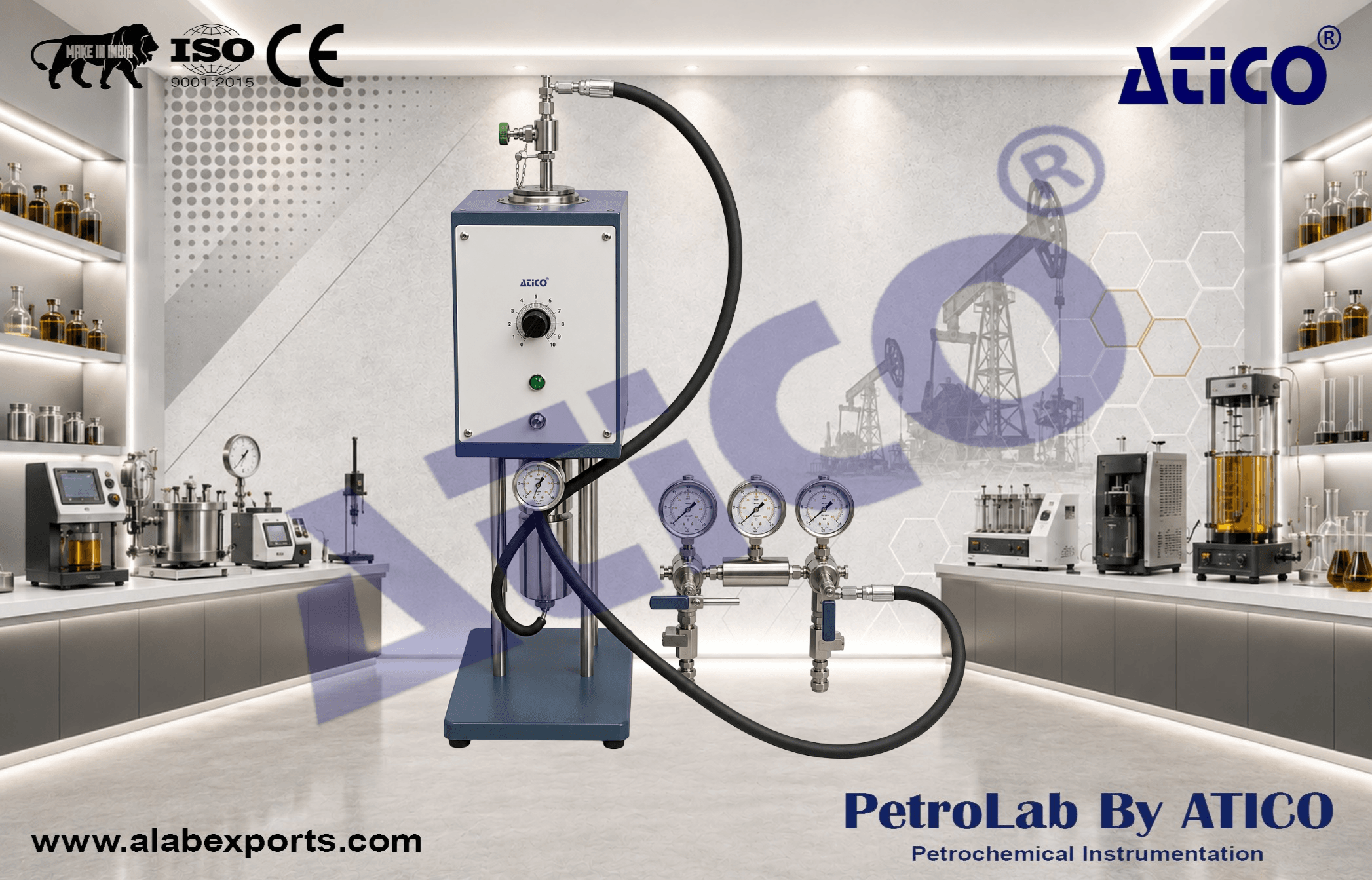 HTHP Filter Press with Threaded Cells Cement testing instruments by ATICO EXPORT