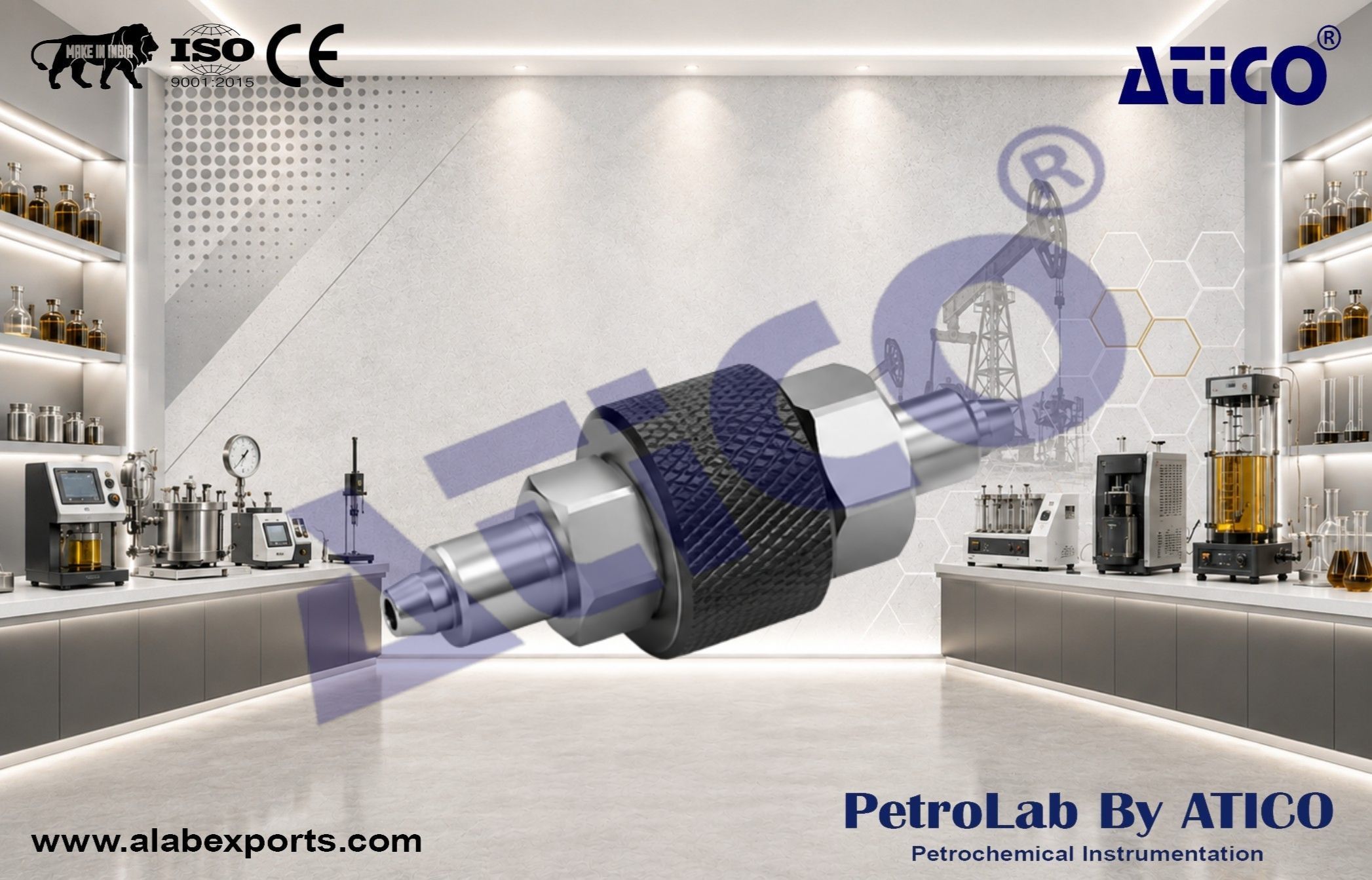 High pressure quick connectors Special core analysis Instruments