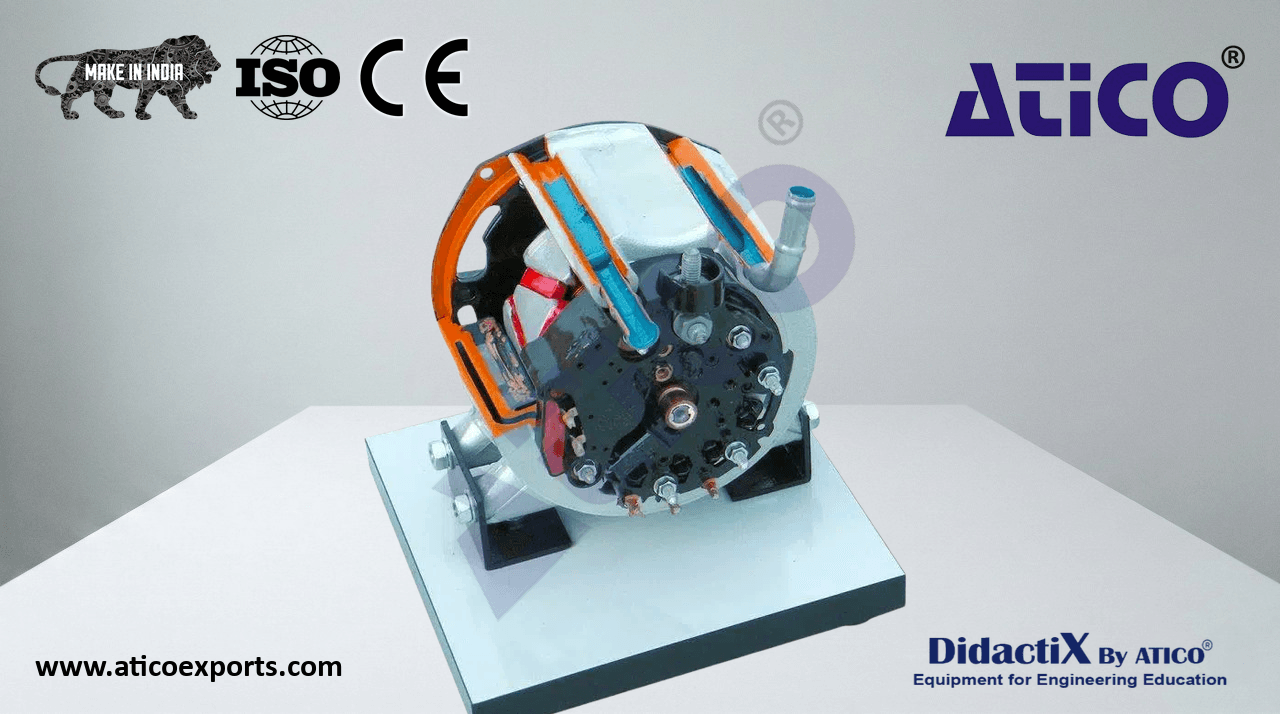 Liquid-Cooled Windingless Rotor, Compact Alternator