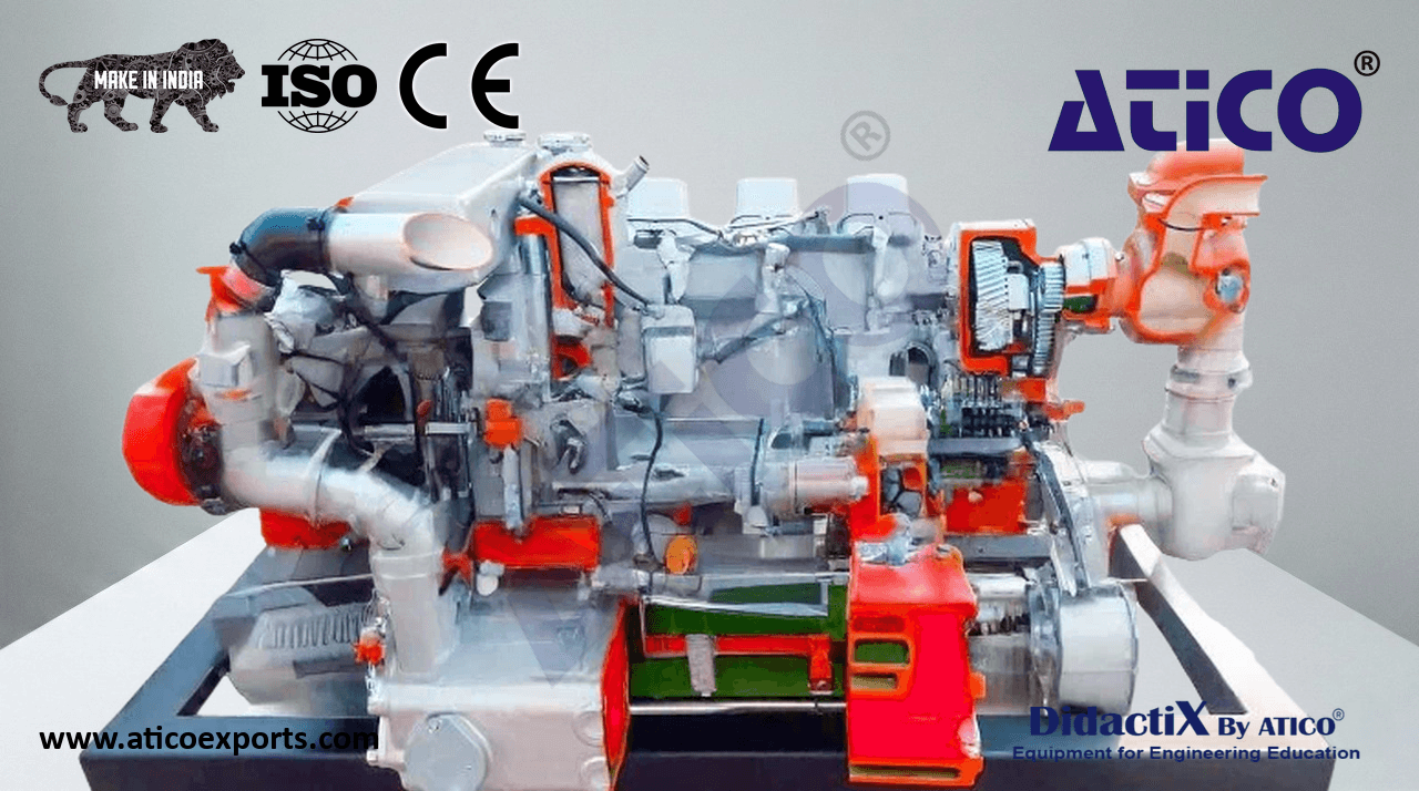 Marine Inboard Diesel Engine, 8-Cylinder, Naturally Aspirated