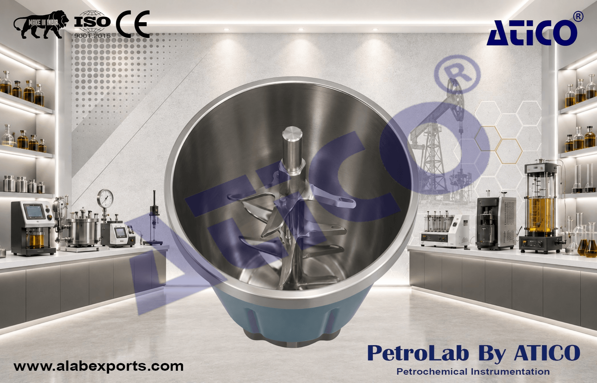 Multi-Blade Foam Cement Blending Assembly oil and petroleum testing instruments by ATICO EXPORT
